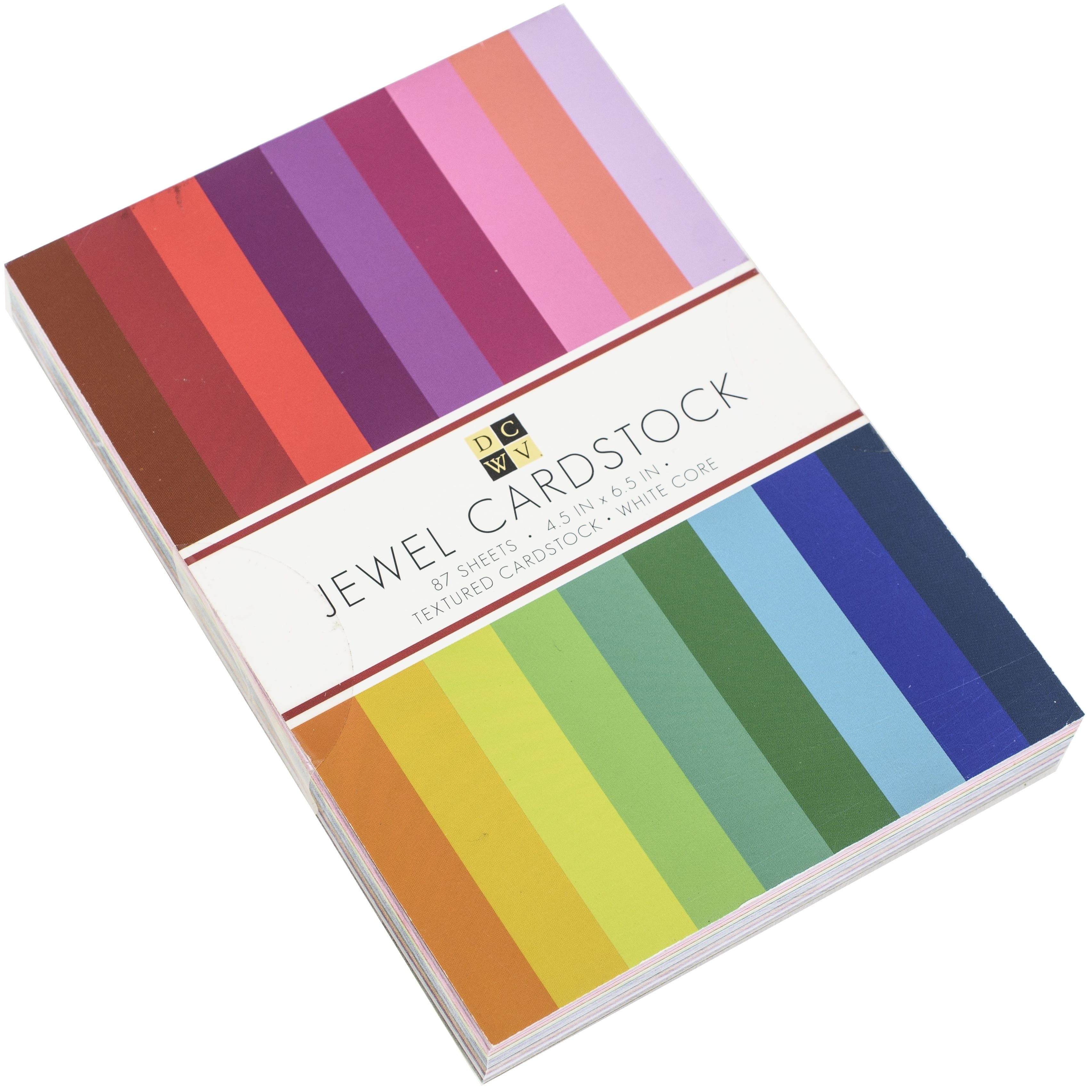 DCWV® Jewel Textured Cardstock Paper Pad, 4.5 x 6.5