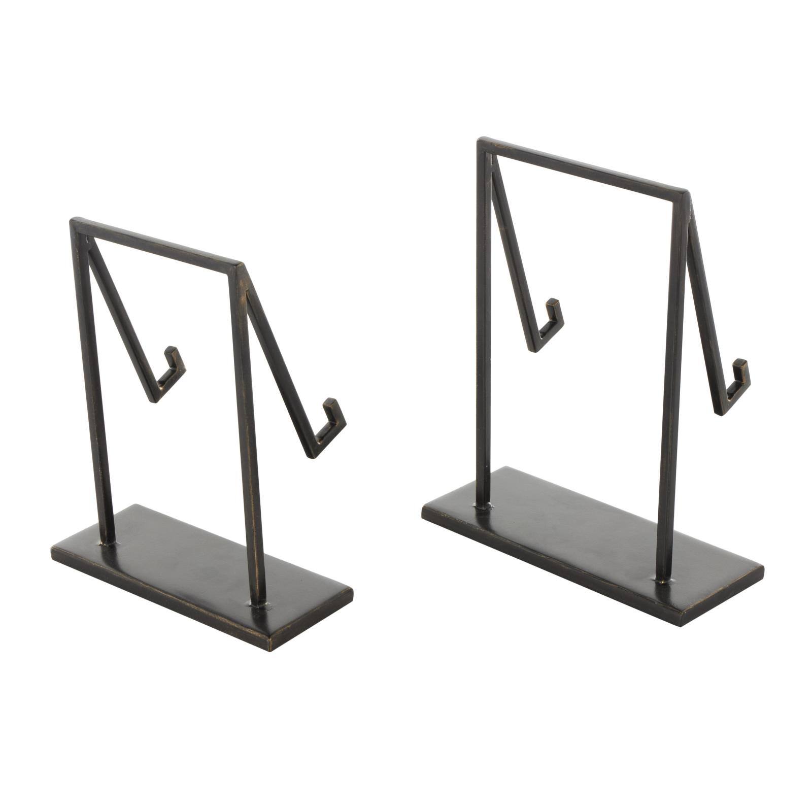 Black Metal Modern Abstract Easel Set