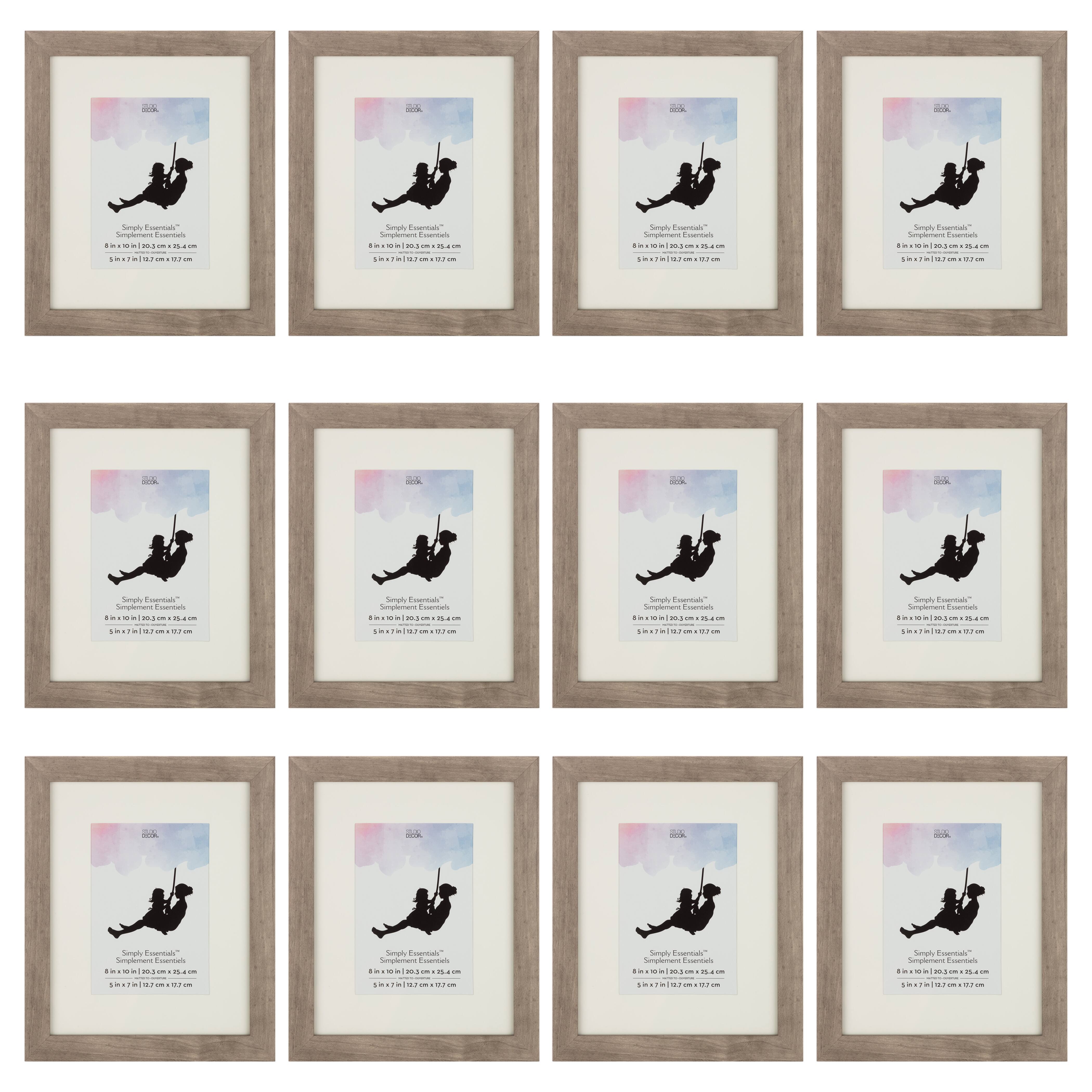12 Pack: Griege Frame with Mat, Simply Essentials™ by Studio Décor®