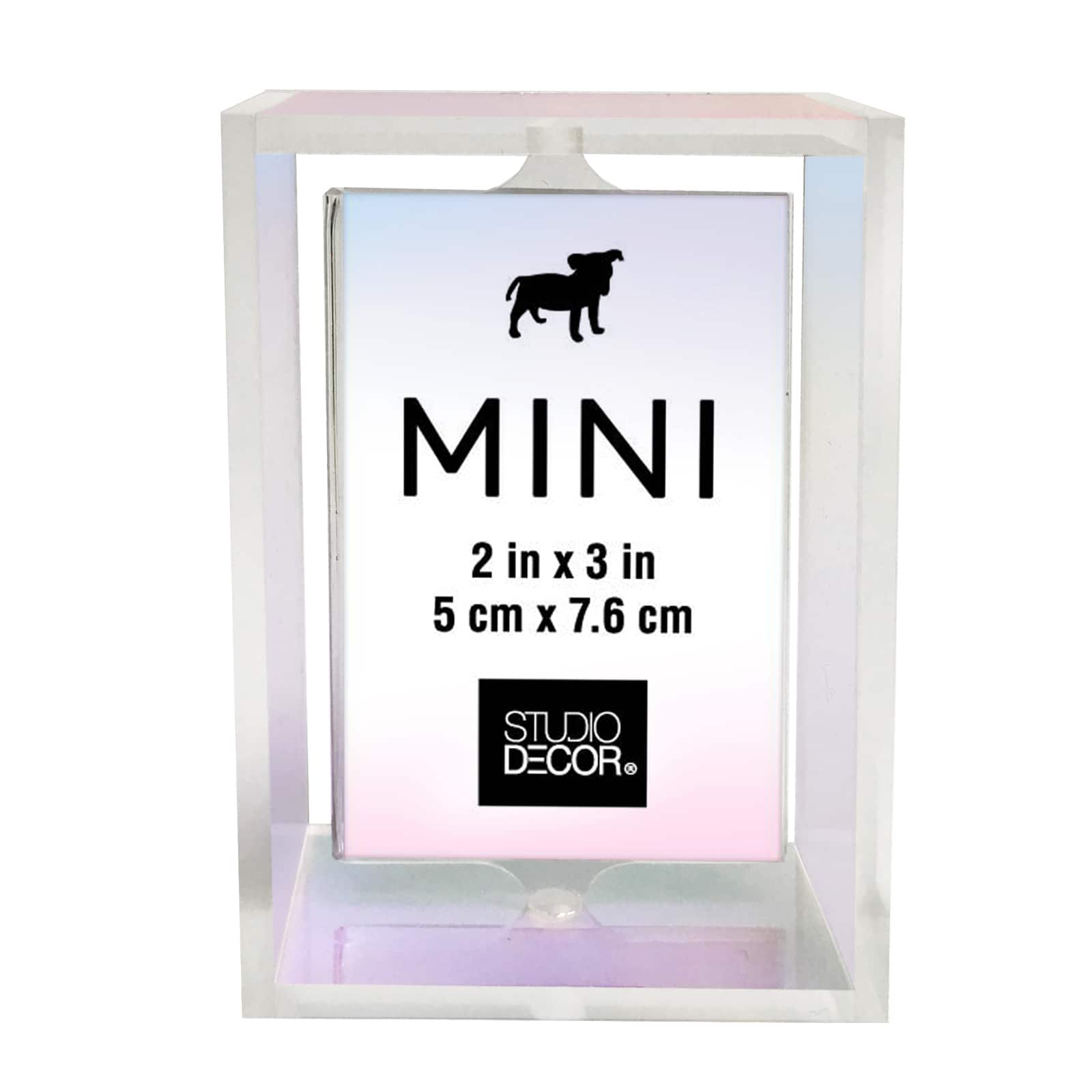 24 Pack: Iridescent 2" x 3" Revolving Mini Frame by Studio Décor®
