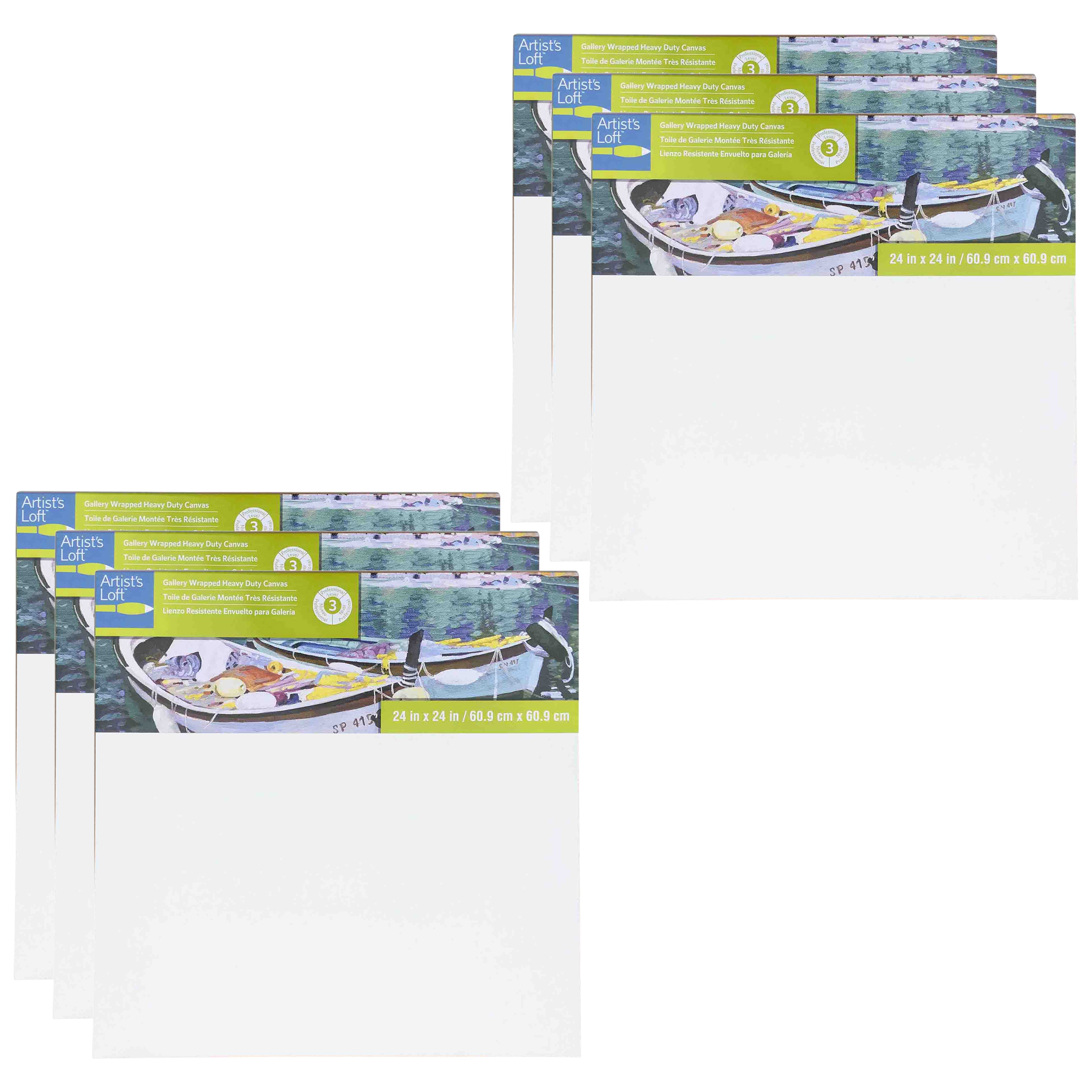 6 Pack: Level 3 Gallery Wrapped Heavy Duty Canvas by Artist's Loft®