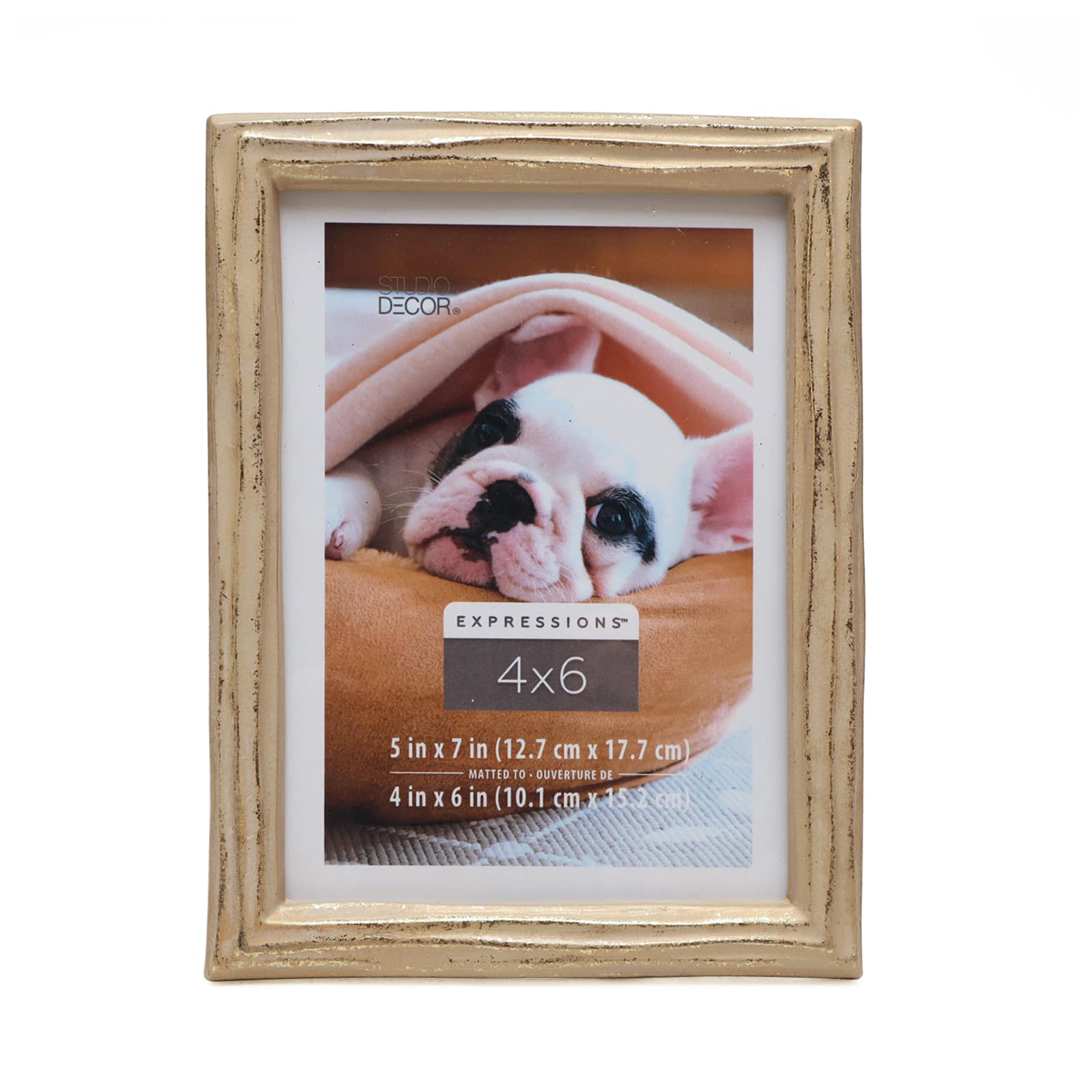 Details about   Two's Company  4x6 Resin Faux Wood Look  Frame with floral design 
