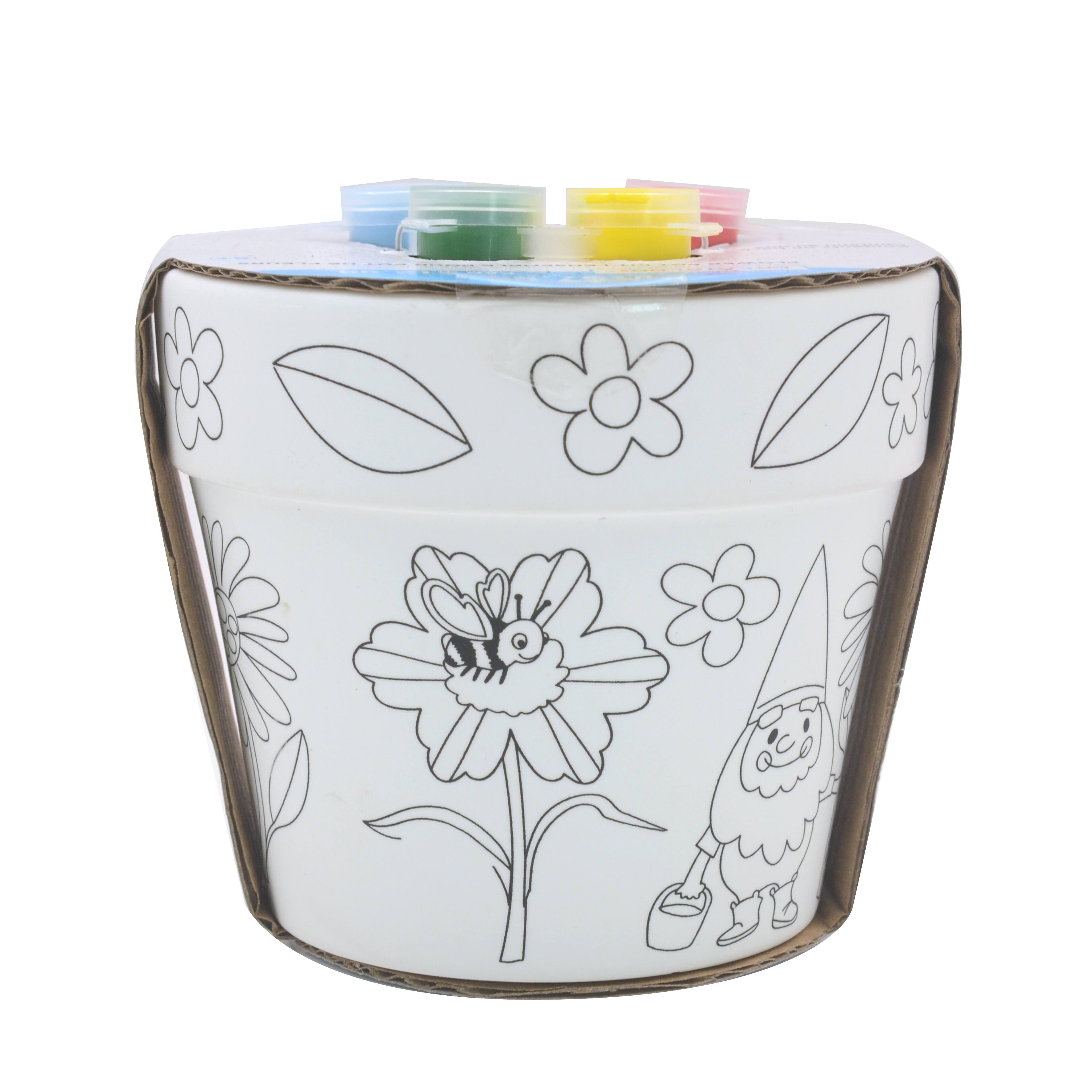 Paint Your Own Ceramic Gnome Flower Pot Kit by Creatology™ Michaels