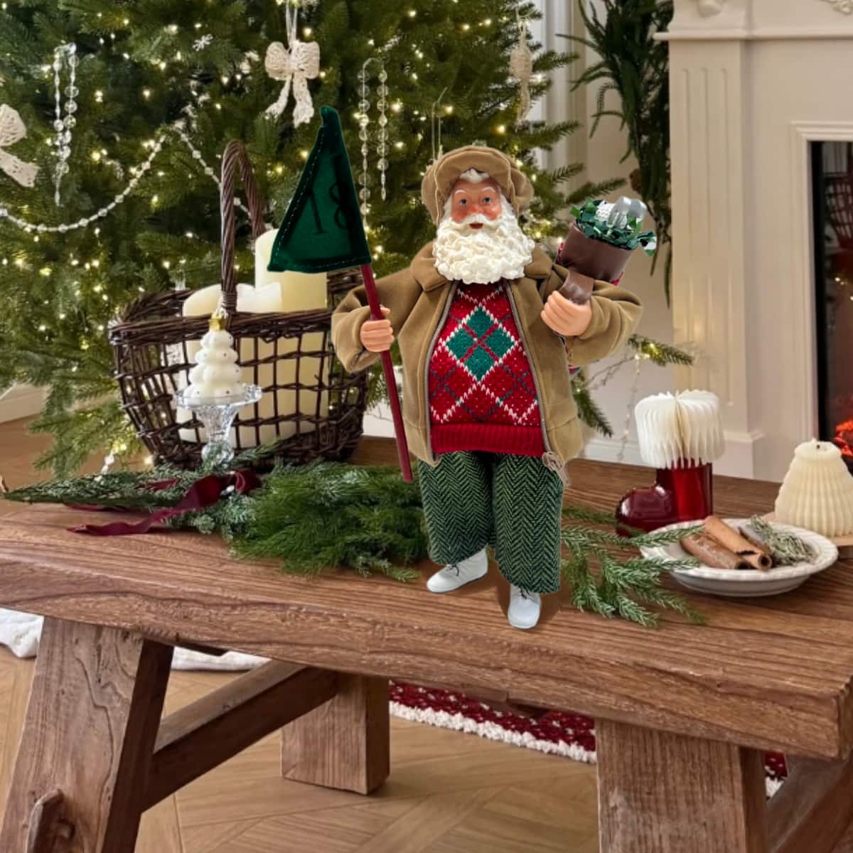 10.5&#x22; Santa Tabletop D&#xE9;cor by Ashland&#xAE;