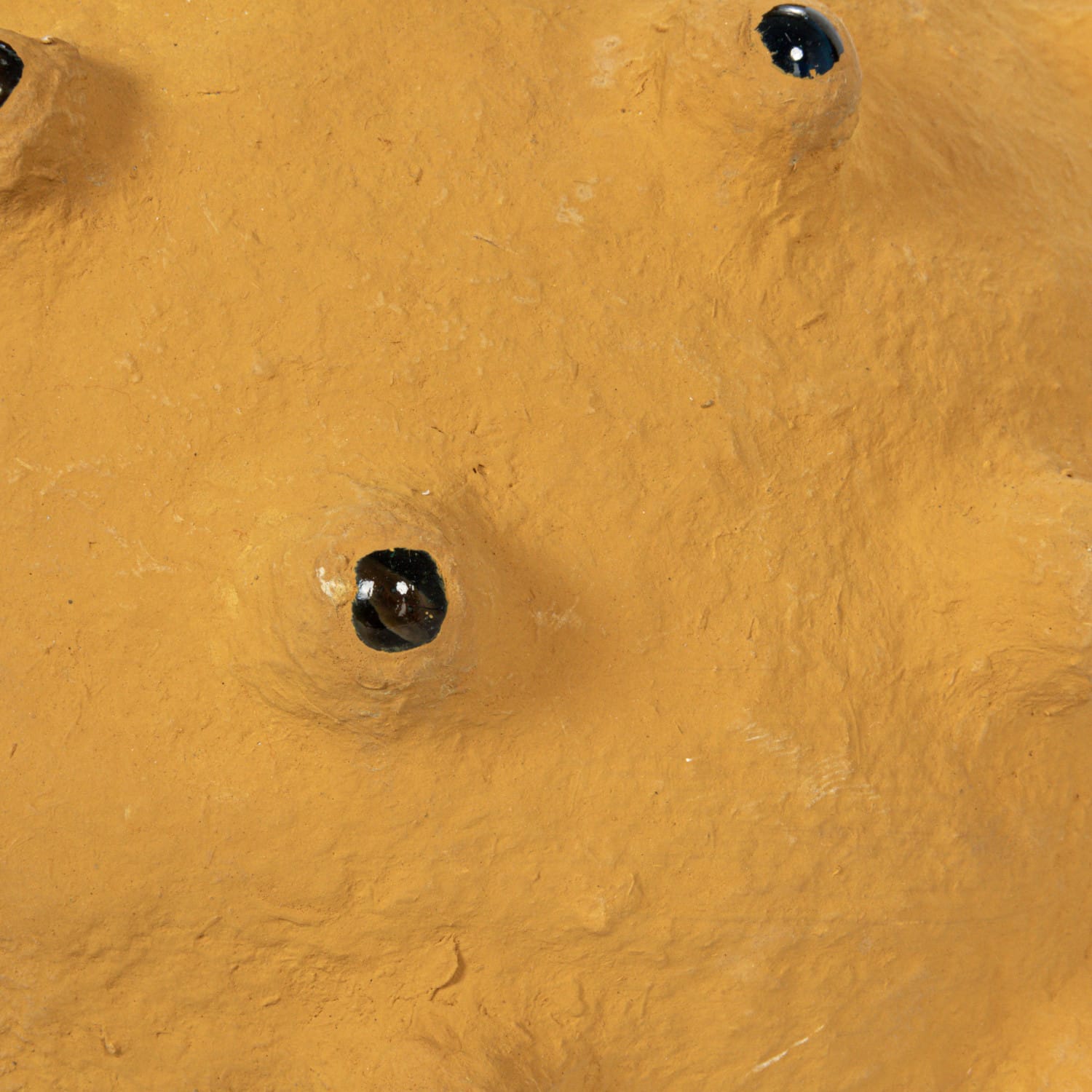 Hello Honey&#xAE; Decorative Paper M&#xE2;ch&#xE9; Canister with Glass Marble Accent