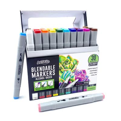 ArtSkills® Chisel & Fine Dual-Tipped 30 Piece Marker Set | Michaels