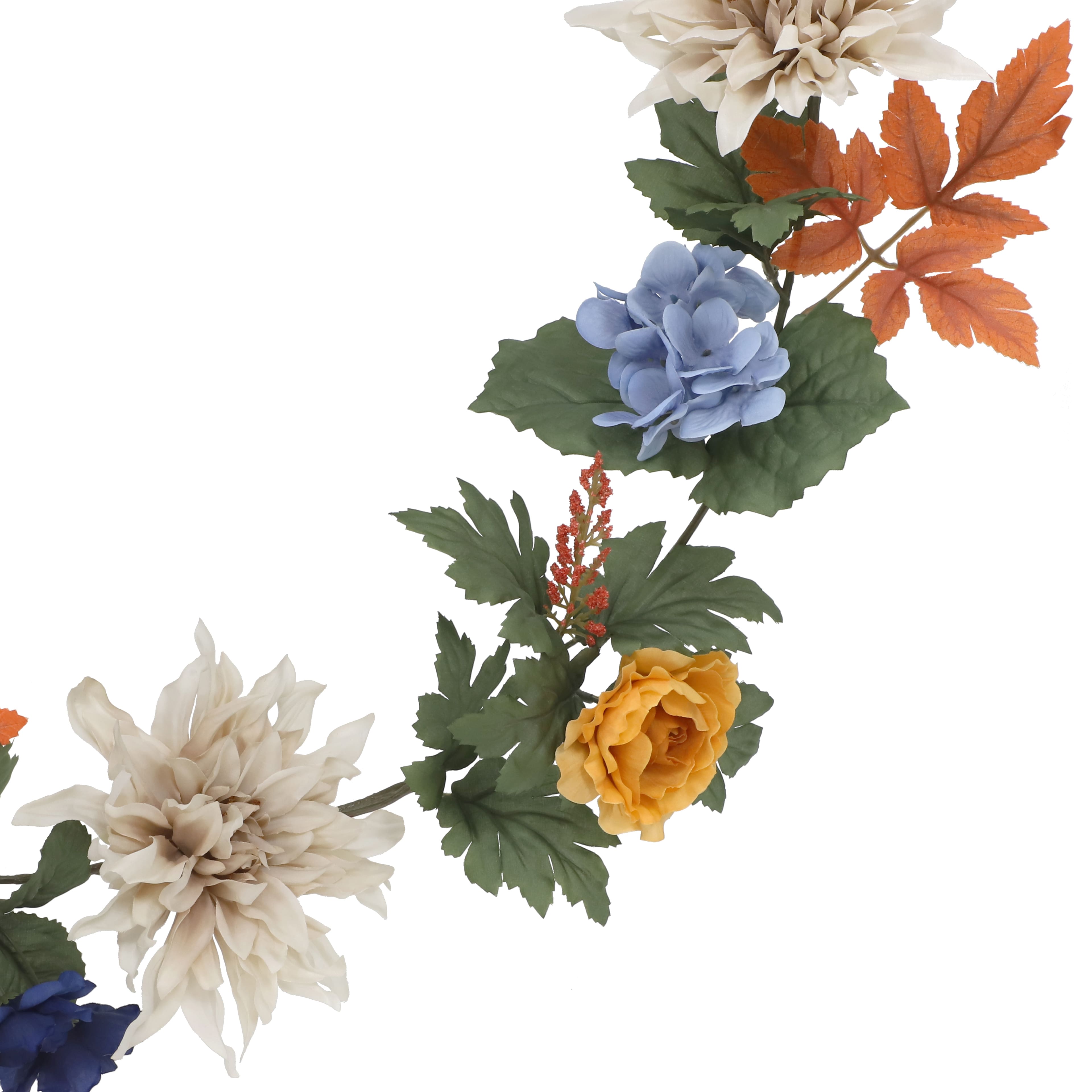 6ft. Multicolor Dahlia &#x26; Hydrangea Garland by Ashland&#xAE;