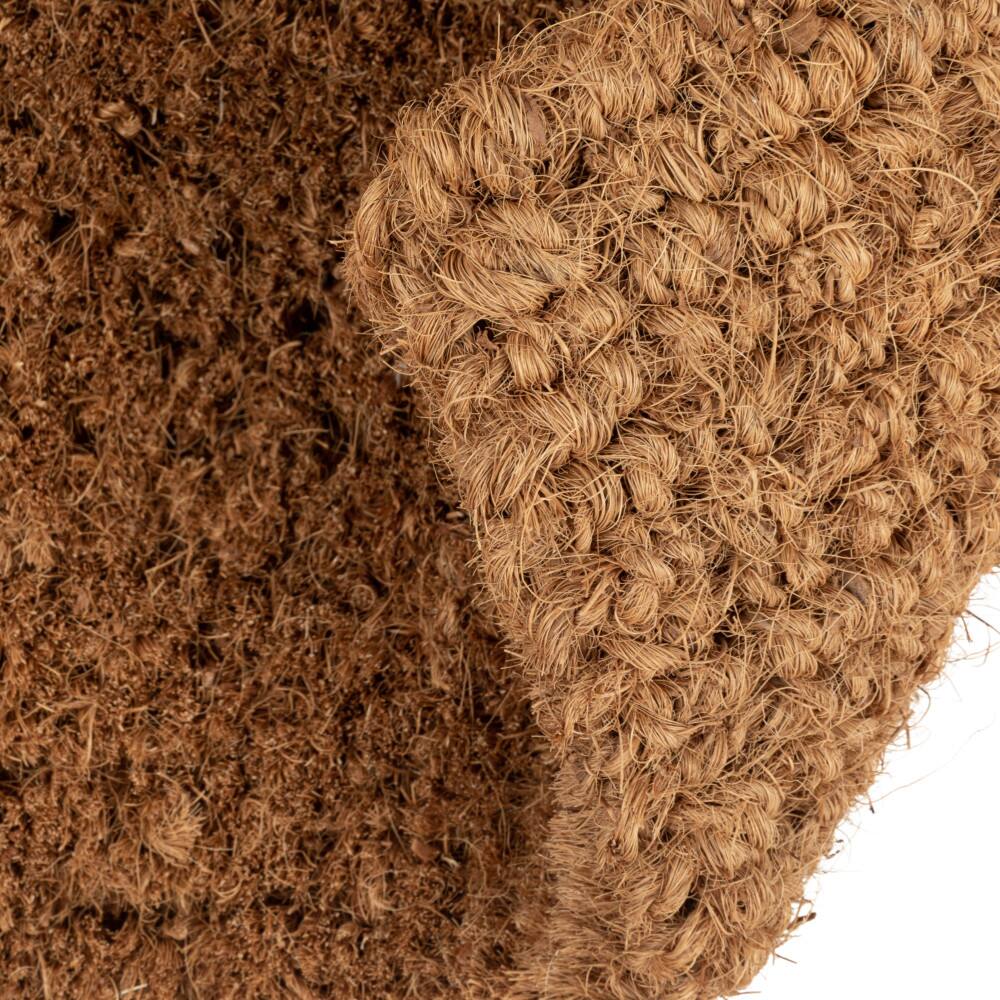 Hello Honey® Black & Brown Hello Natural Coir Doormat