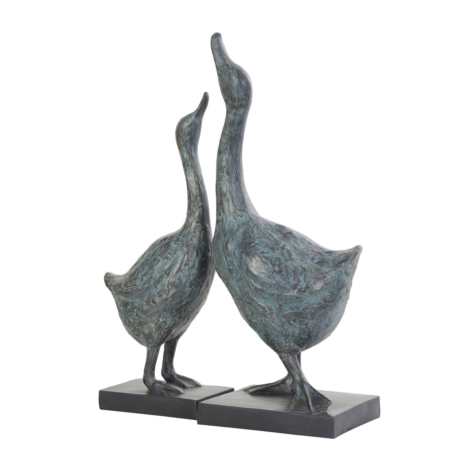 Blue Bird Sculpture Set