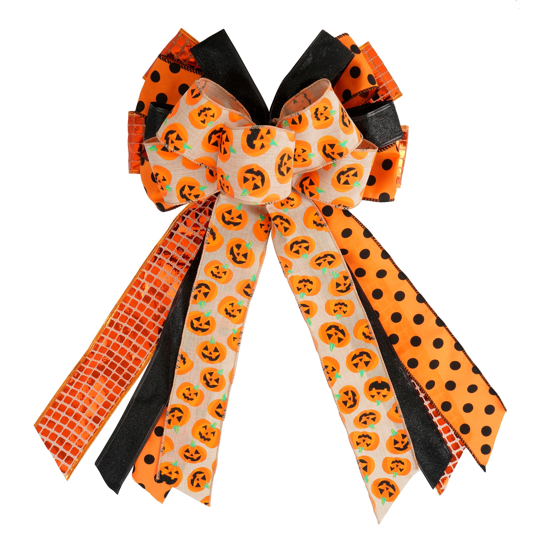16&#x22; Pumpkin Bow by Celebrate It&#x2122;