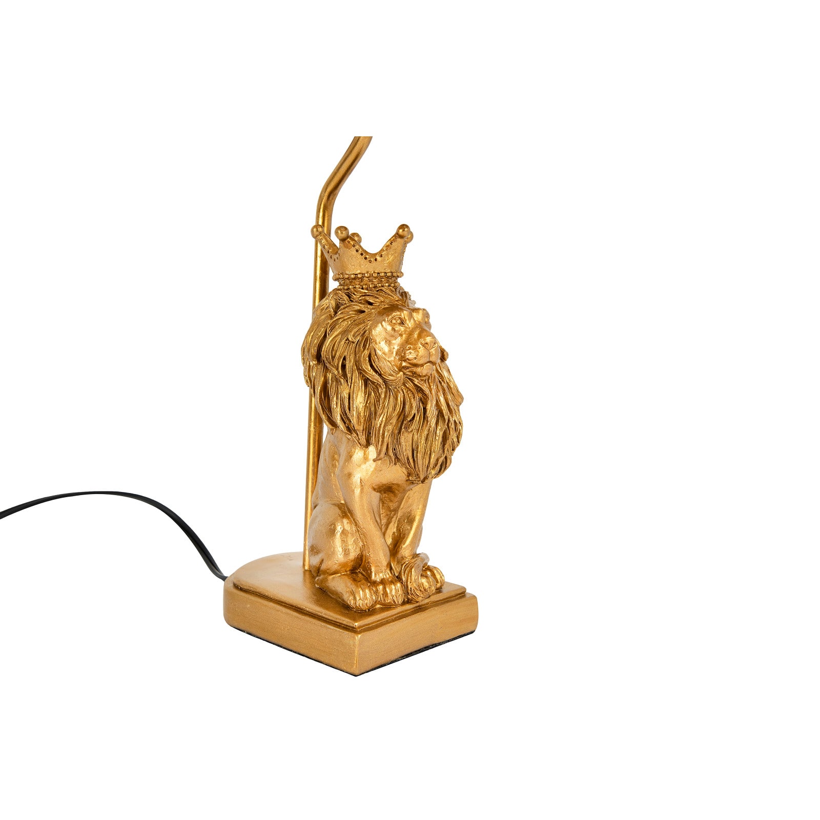 20&#x22; Gold Lion Table Lamp