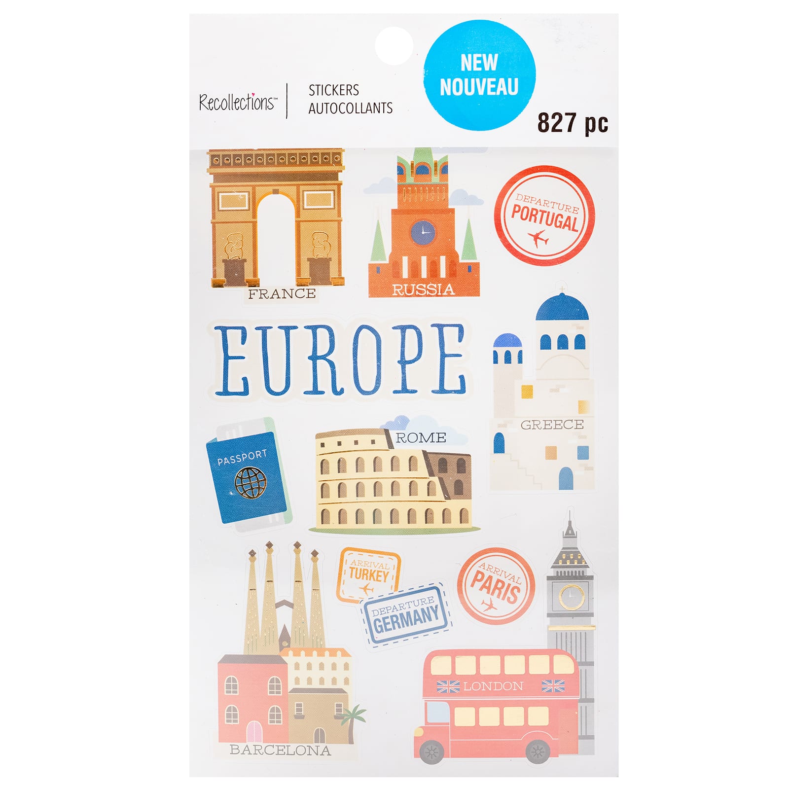 Europe Sticker Book by Recollections&#x2122;