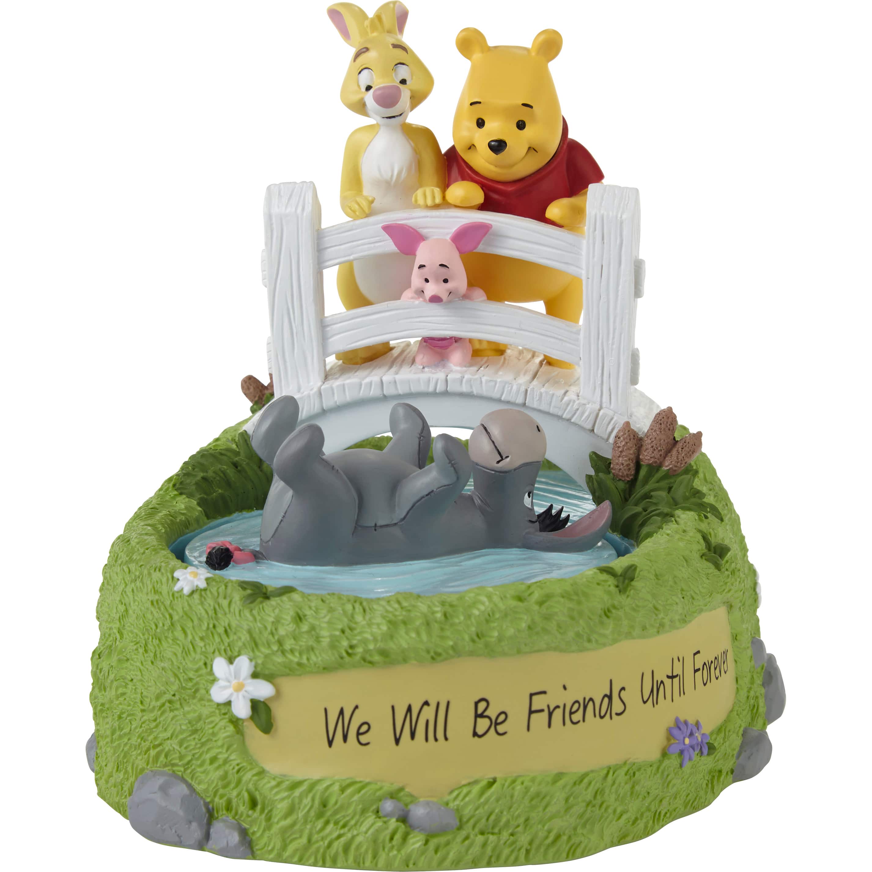 Precious Moments 5.25&#x22; We Will Be Friends Until Forever Disney&#xAE; Winnie The Pooh And Friends Rotating Musical Figurine