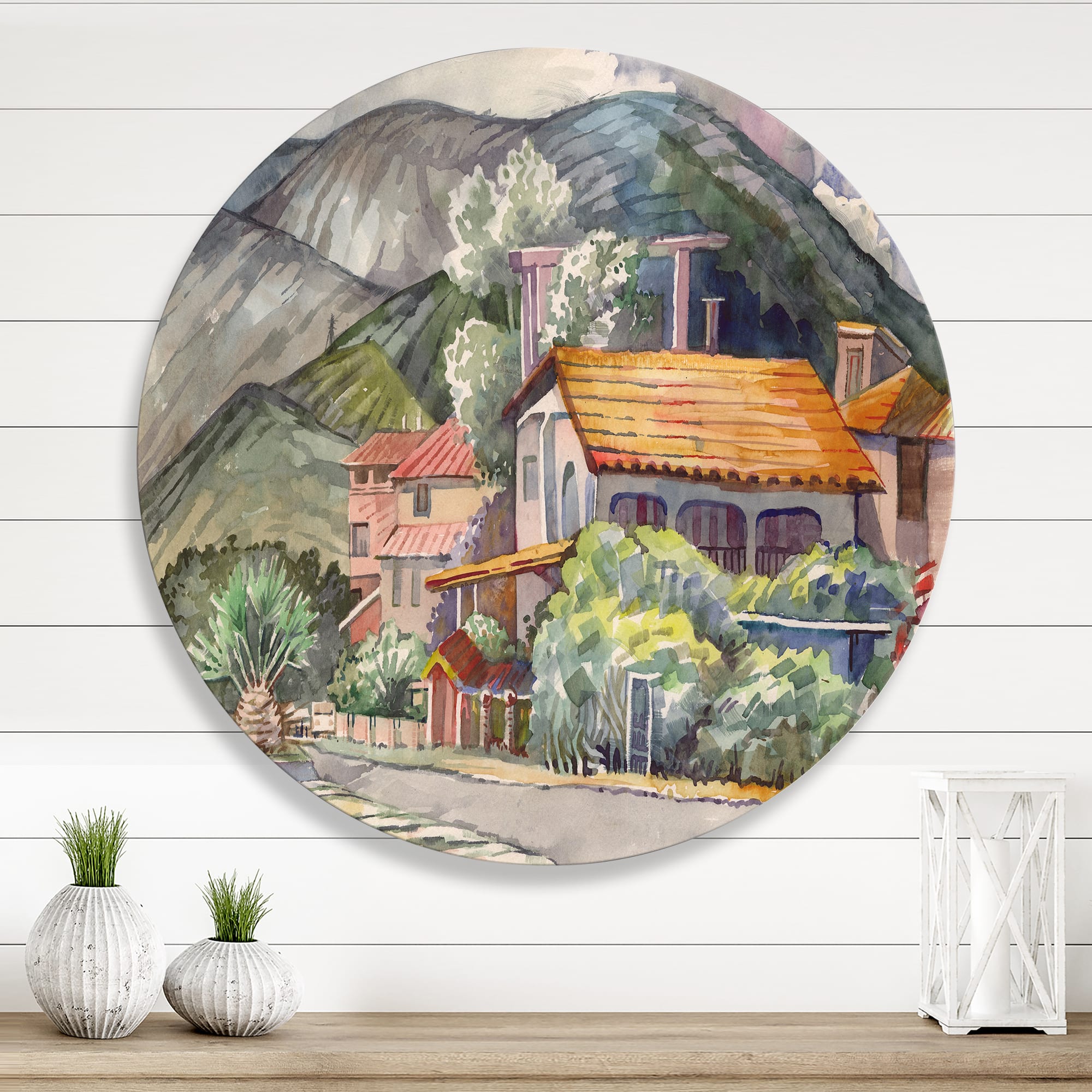 Designart - Greek Landscape Off The Coast Of The Aegean Sea