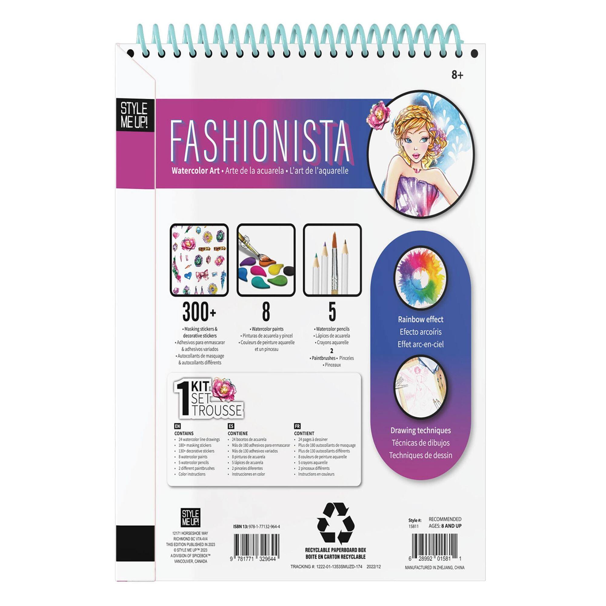 Style Me Up! Fashionista Watercolor Paint Kit