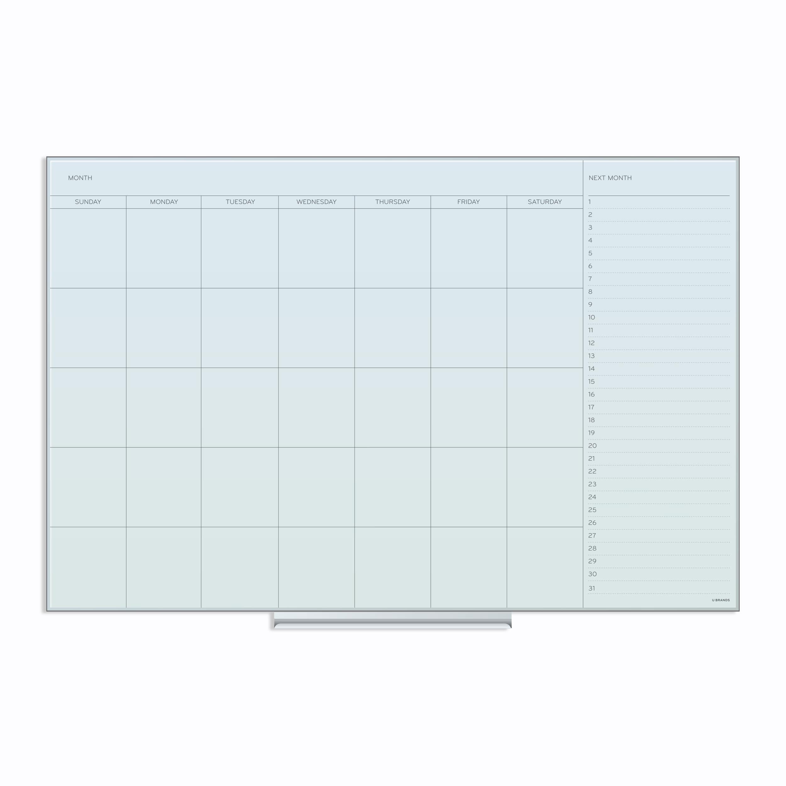 U Brands Frosted White Glass Dry Erase Board, Frameless & Reviews