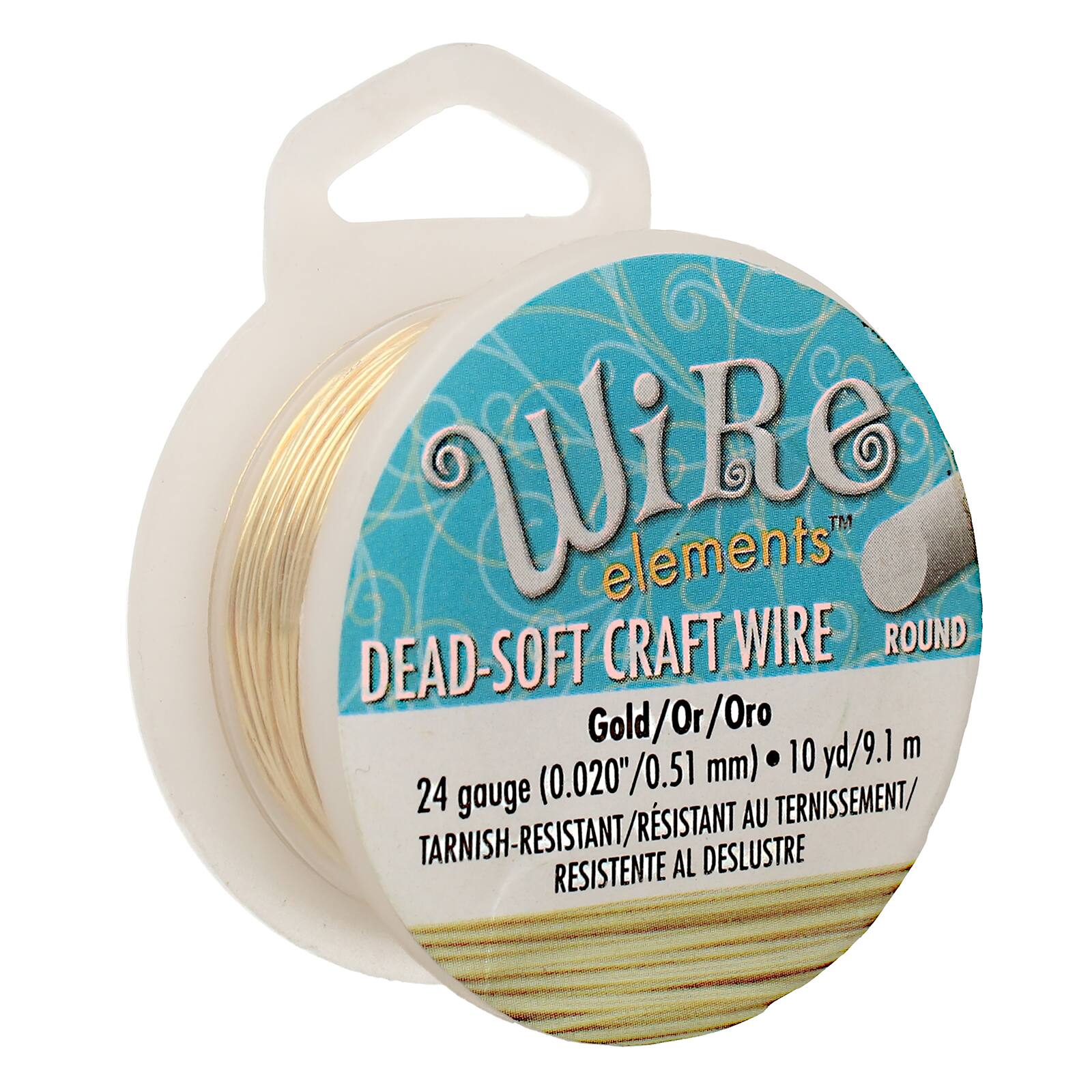 The Beadsmith® Wire Elements™ 24 Gauge Tarnish Resistant Soft Temper Wire, 10yd.