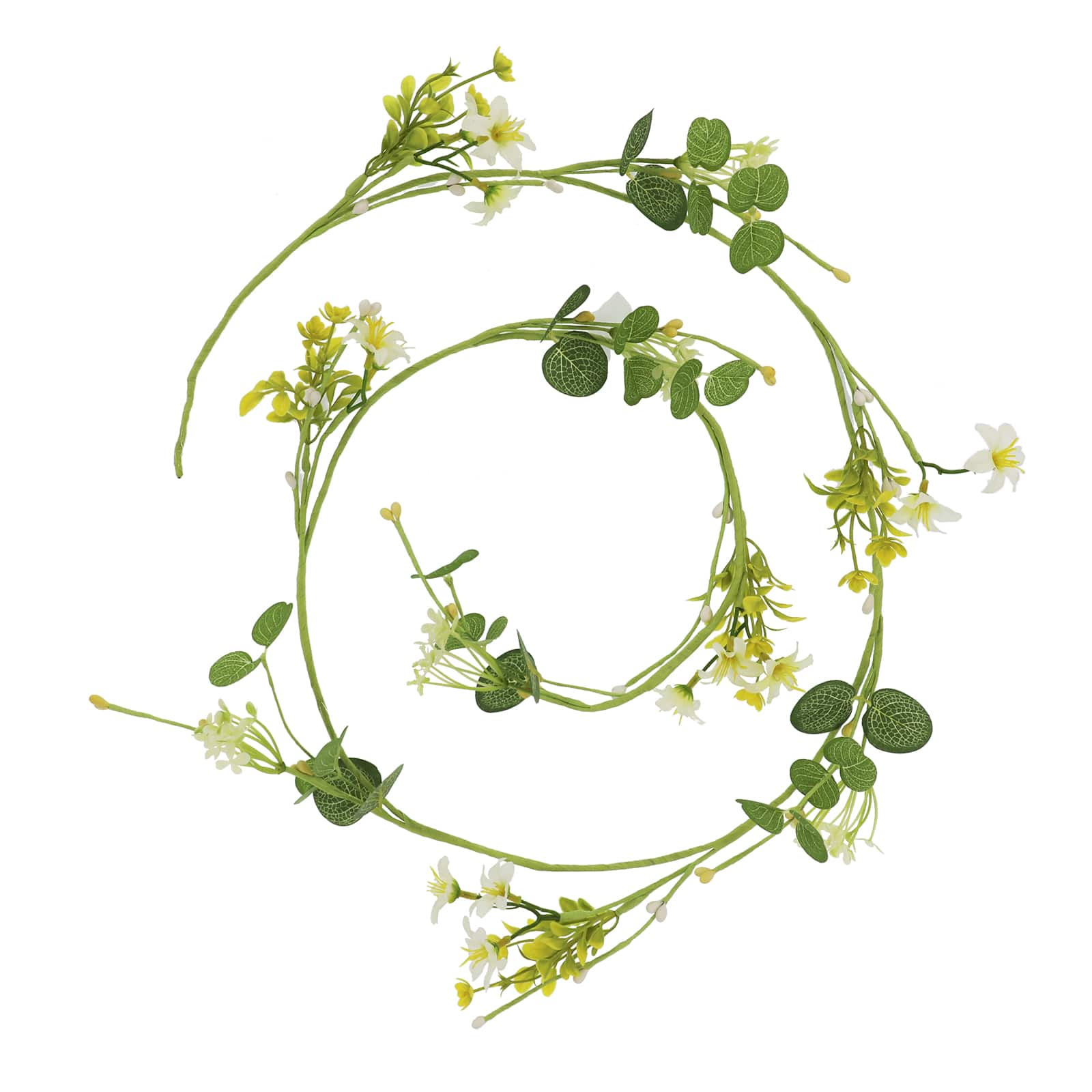 5ft. White Wildflower Coiled Garland by Ashland&#xAE;