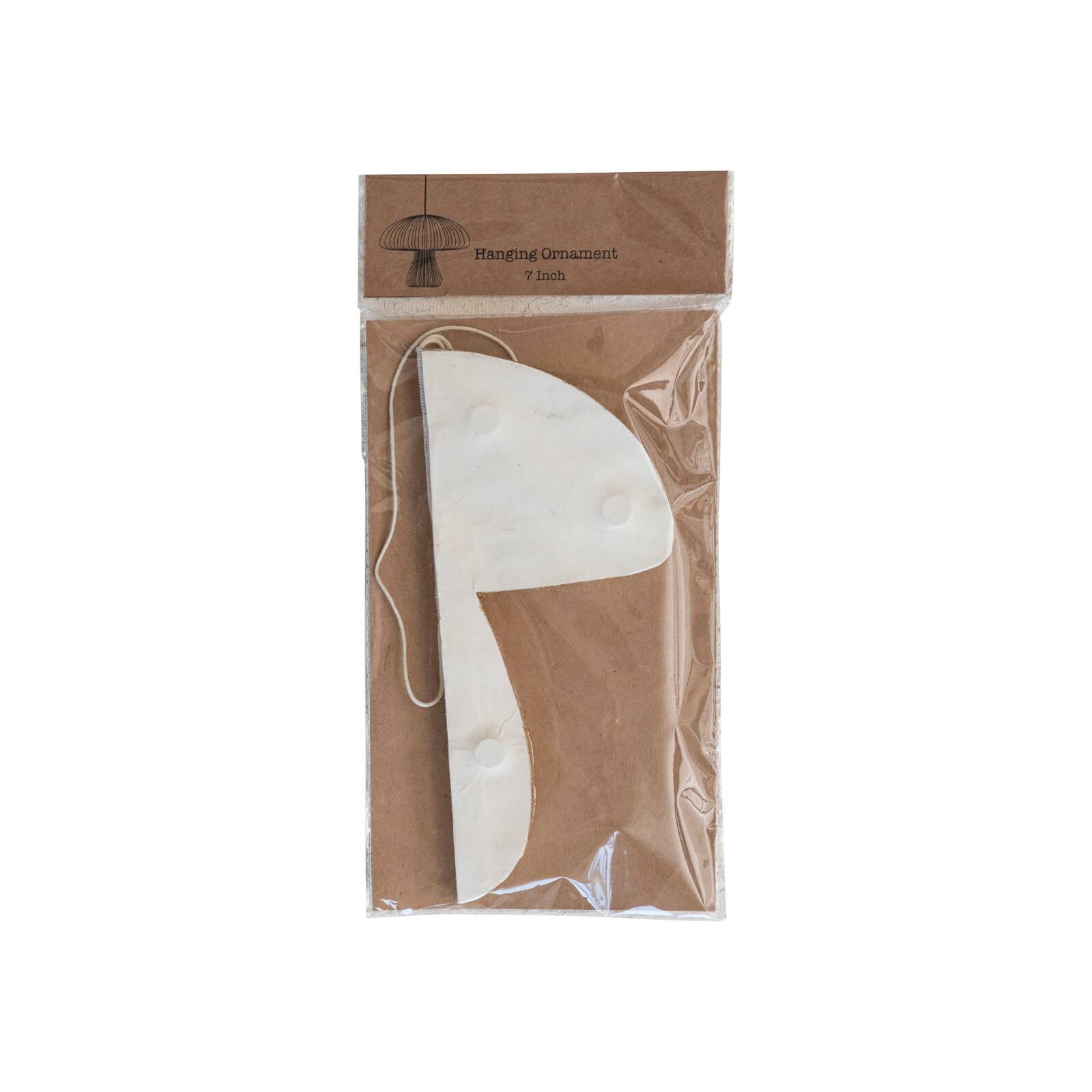 Hello Honey® Brown Paper Mushroom Folding Honeycomb Ornament Set with Gold Glitter Edge