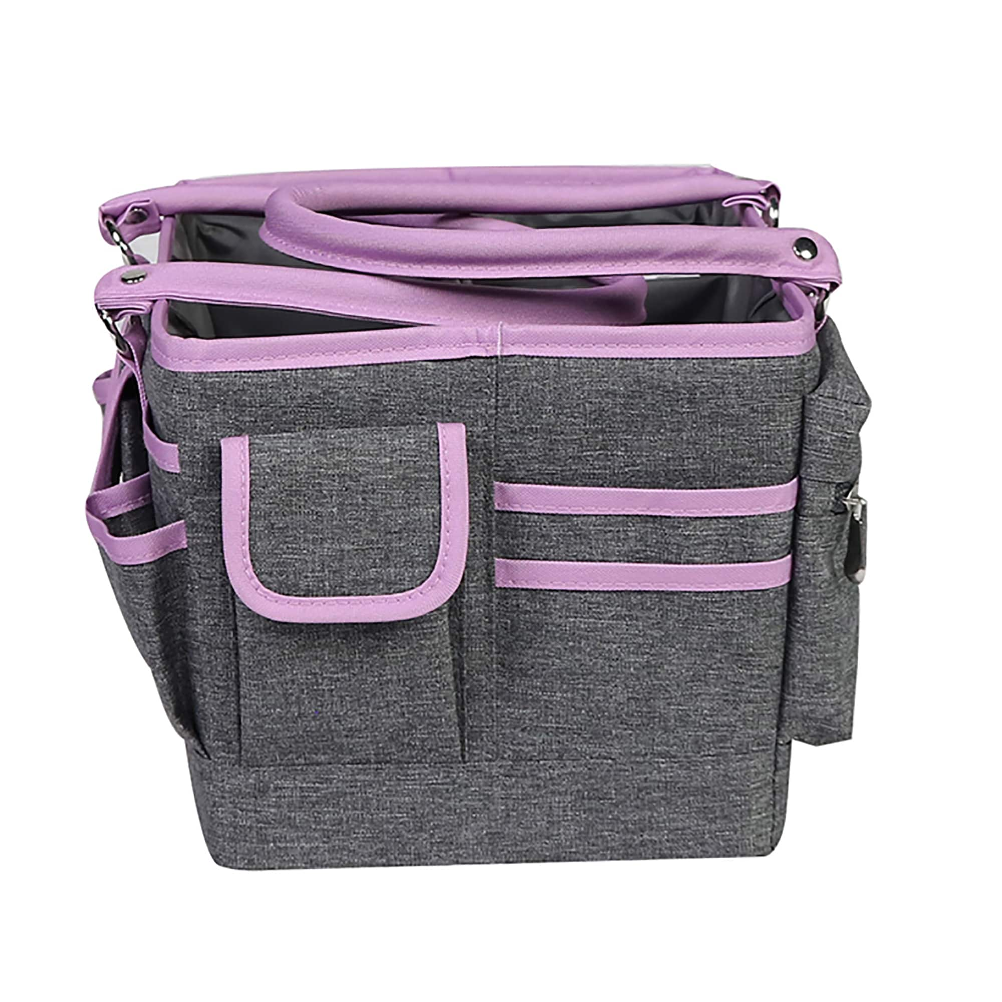 Everything Mary Purple Heather Deluxe Store & Tote Craft Organizer ...