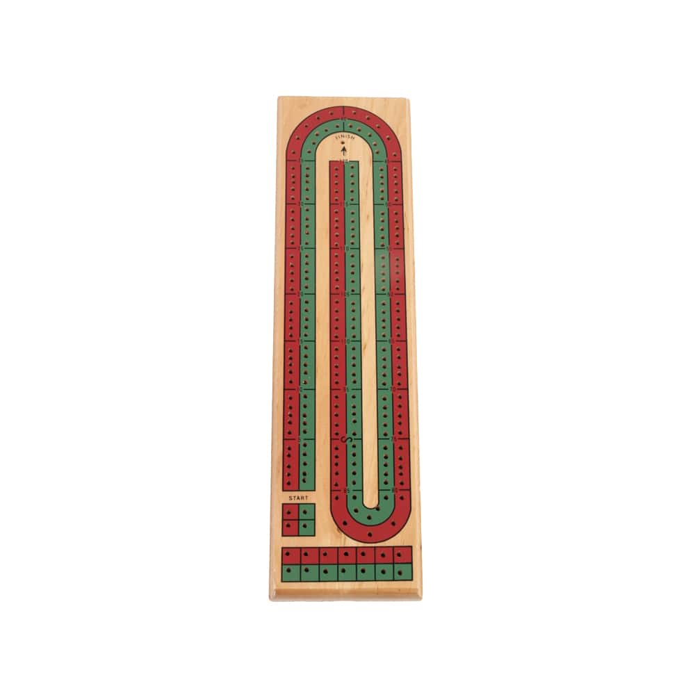Classic Game Collection 2-Track Color Cribbage Board Game