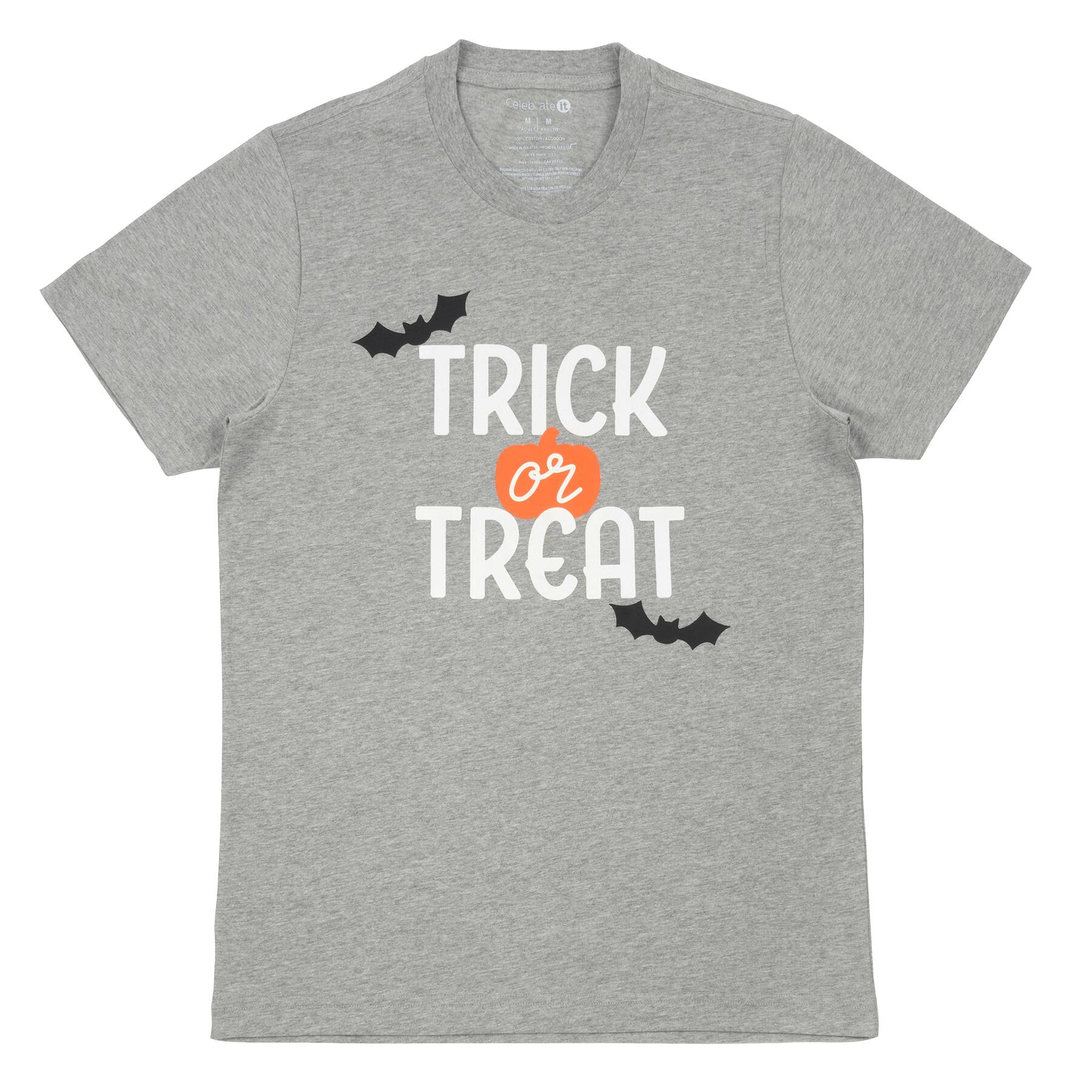 Gray Trick or Treat Adult T-Shirt by Celebrate It&#x2122;