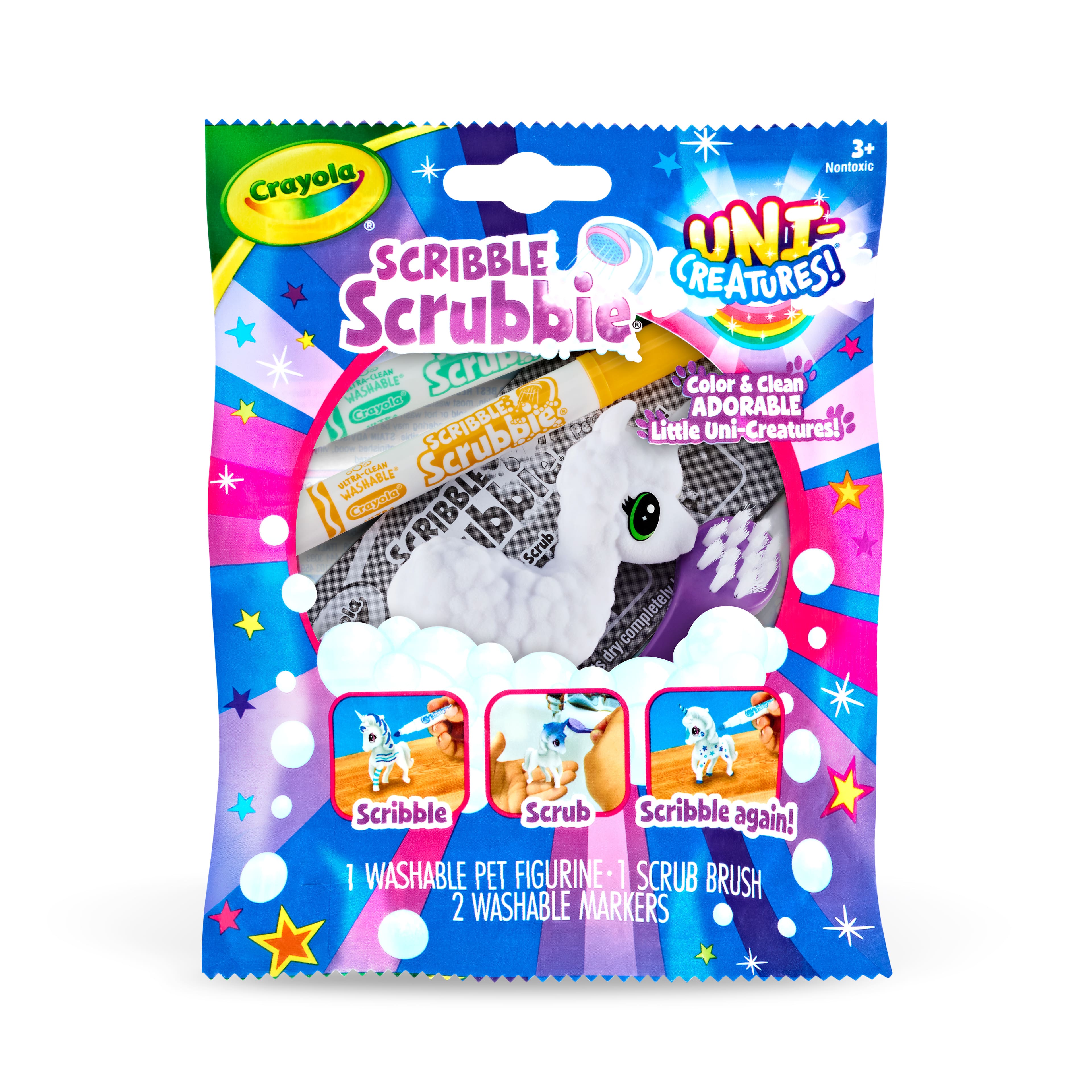 Assorted Crayola&#xAE; Scribble Scrubbie&#xAE; Uni-Creature, 1pc.