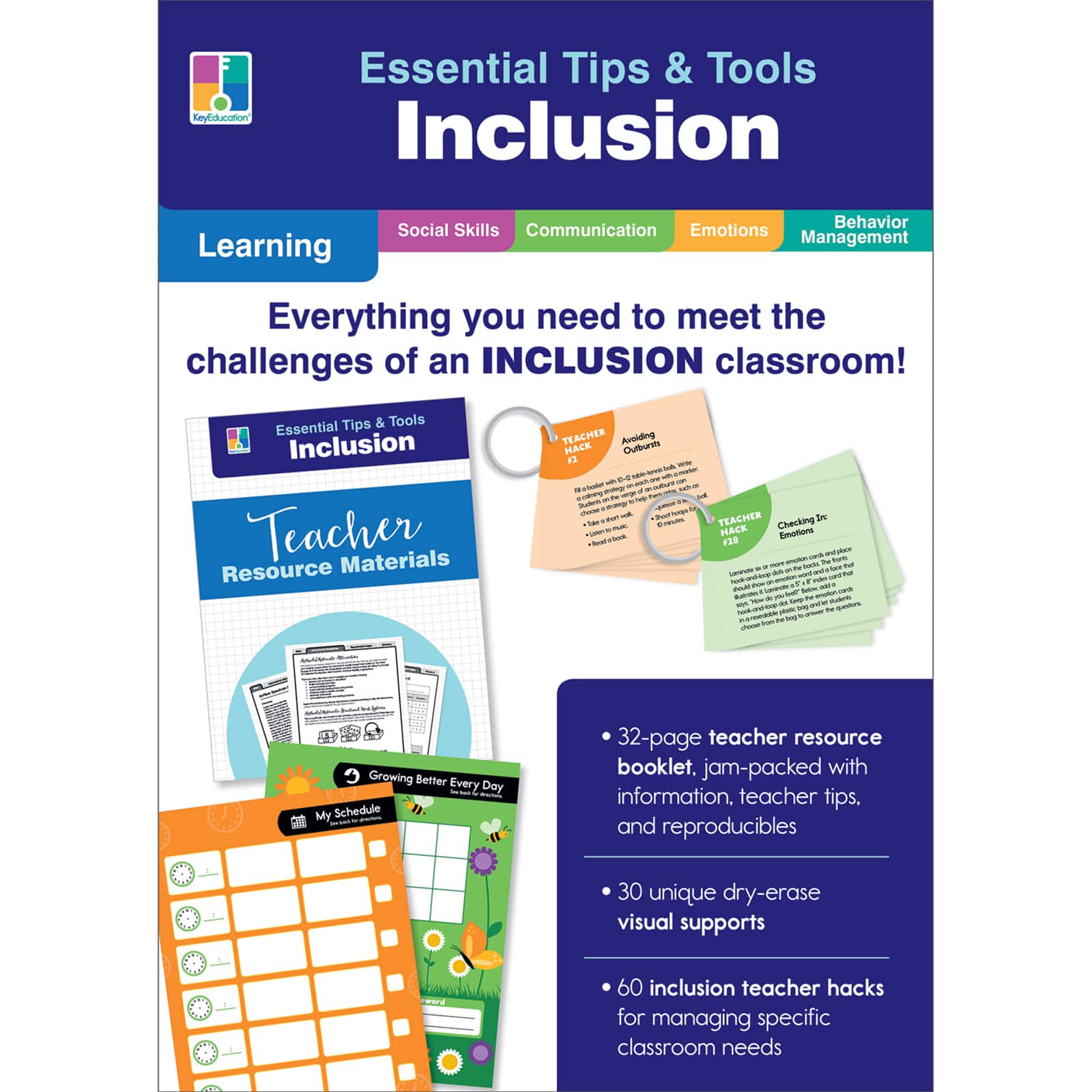 Carson Dellosa&#xAE; Essential Tips &#x26; Tools: Inclusion Classroom Kit, Grade PK-8
