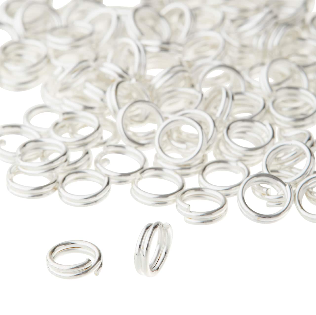 Bead Landing™ Split Rings, 6 mm, Color: Silver | Michaels