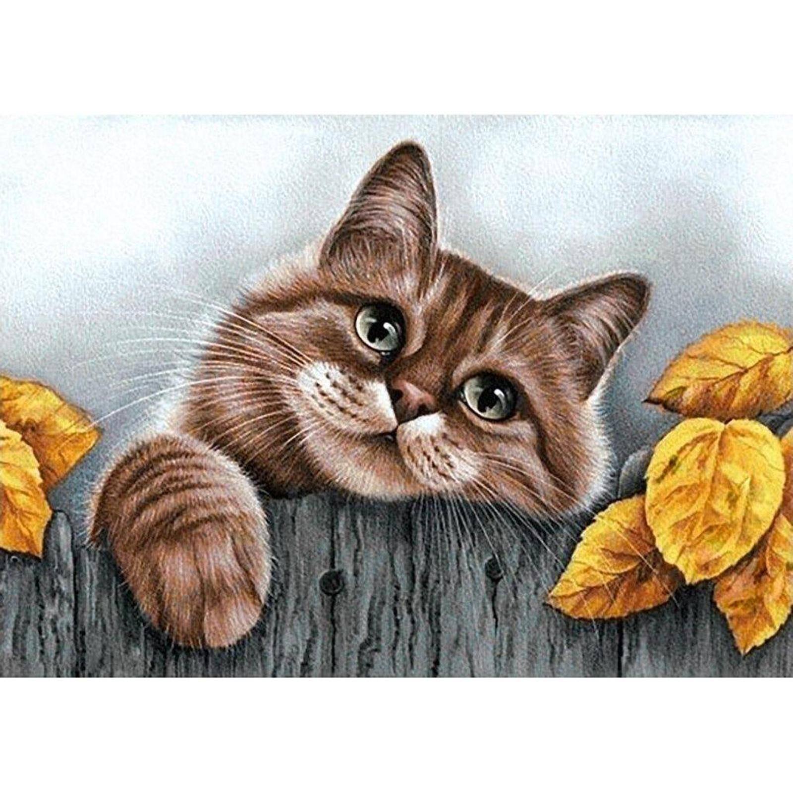 Crafting Spark Village Cat Diamond Painting Kit