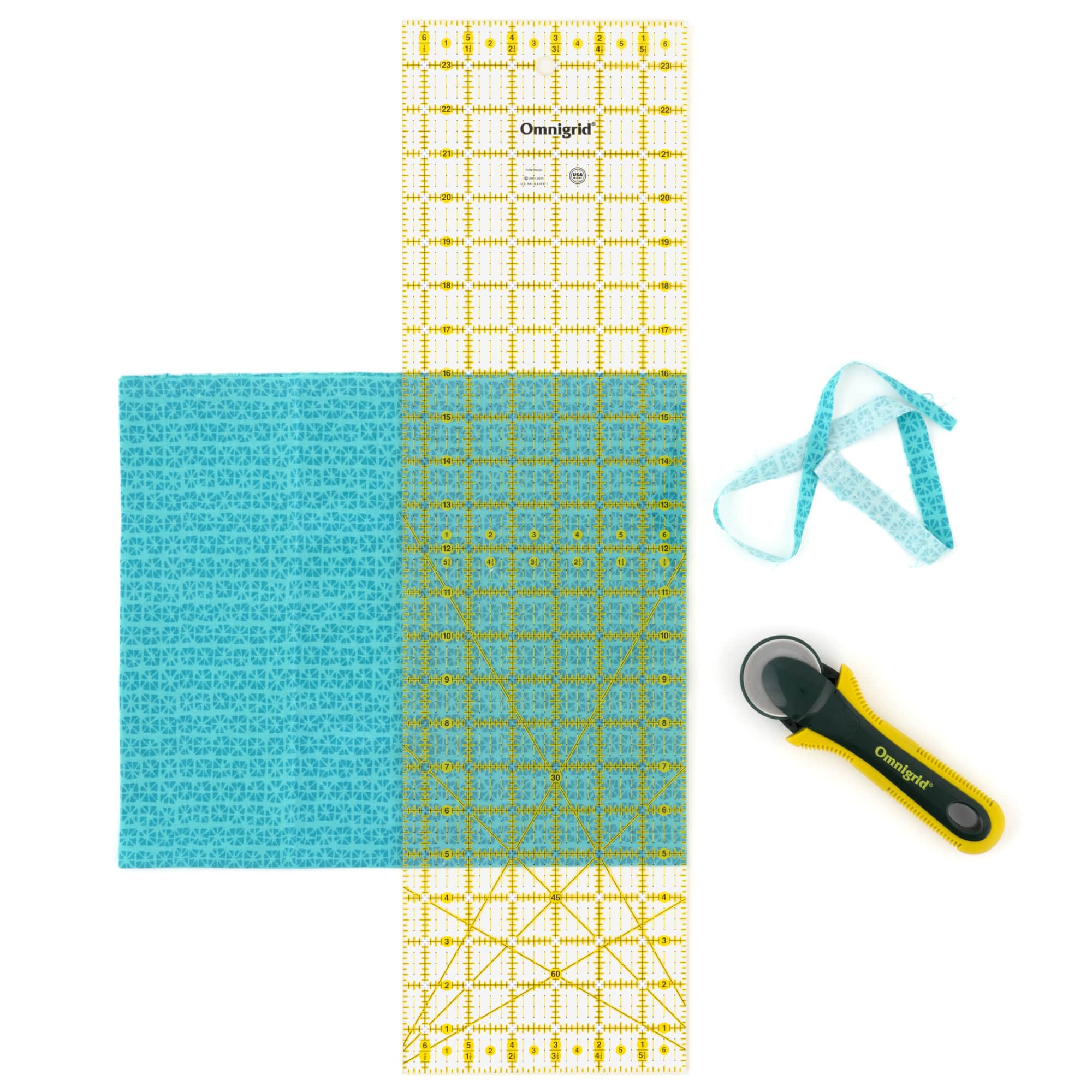 Omnigrid® 6.5" x 24" Rectangle Quilting & Sewing Ruler