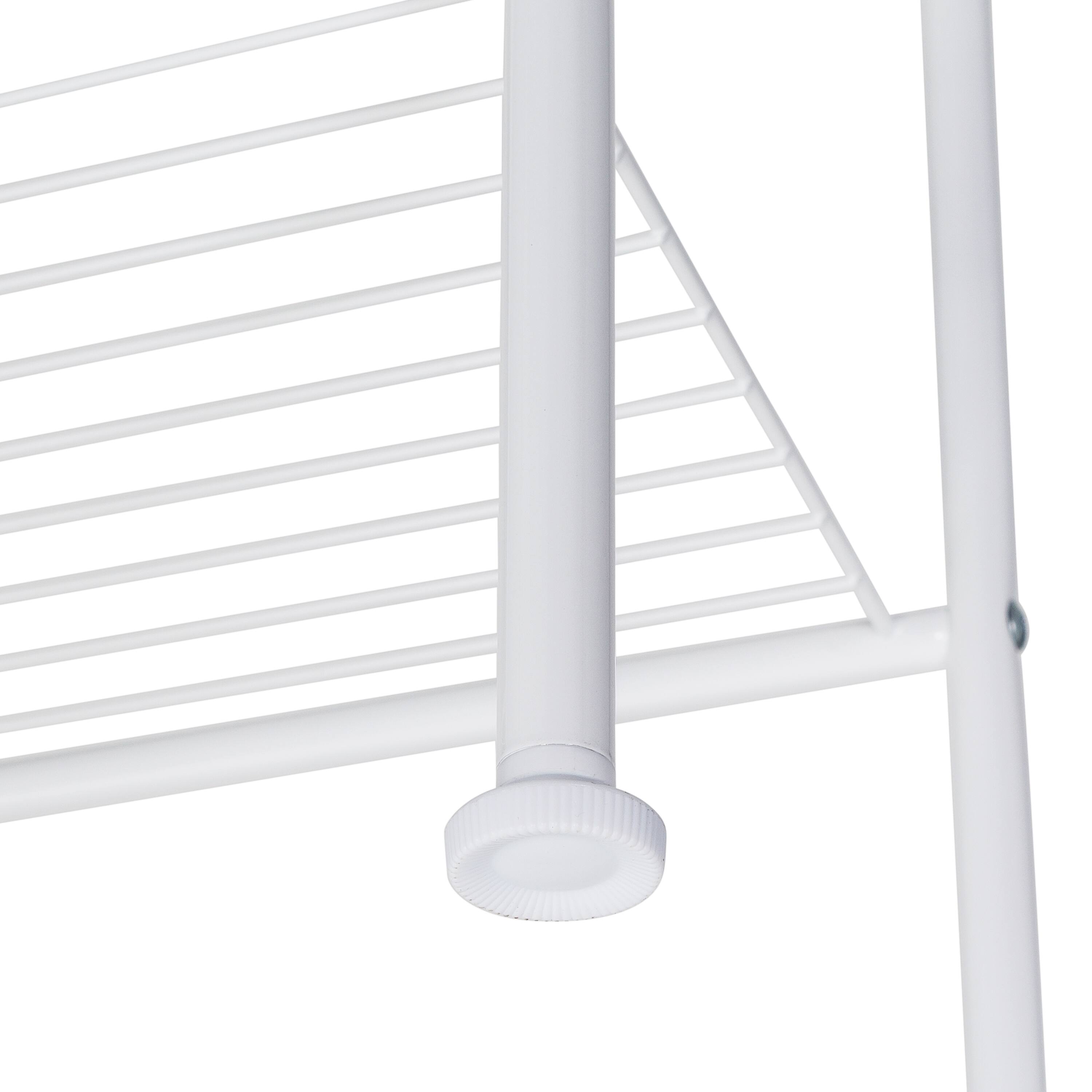 Honey Can Do White 6-Tier Bathroom Storage Shelving Unit