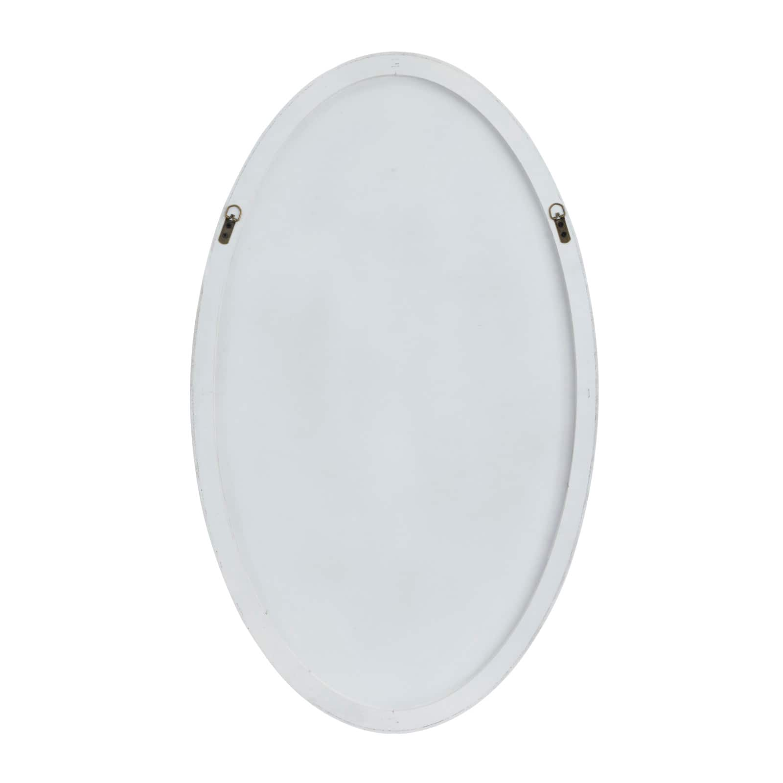 White Contemporary Wall Mirror, 24&#x22; x 1&#x22; x 40&#x22;