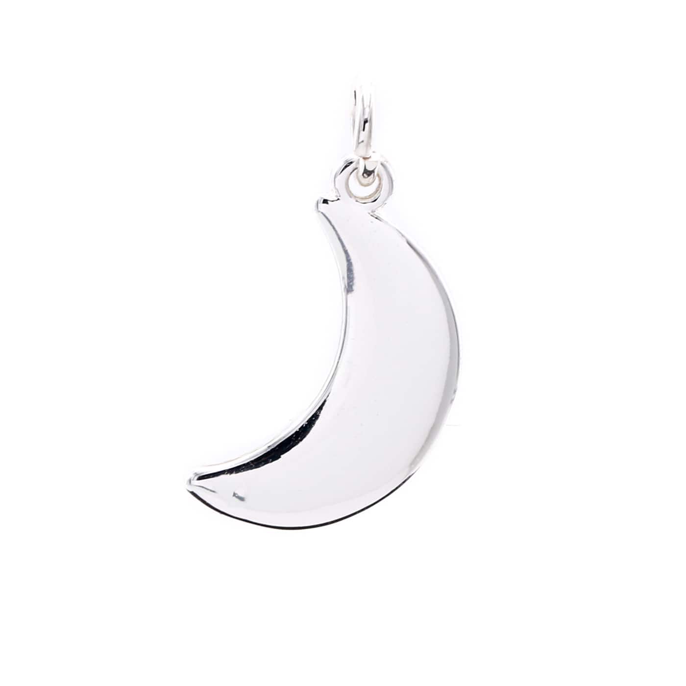 12 Pack: Charmalong™ Silver Plated Moon Charm by Bead Landing™