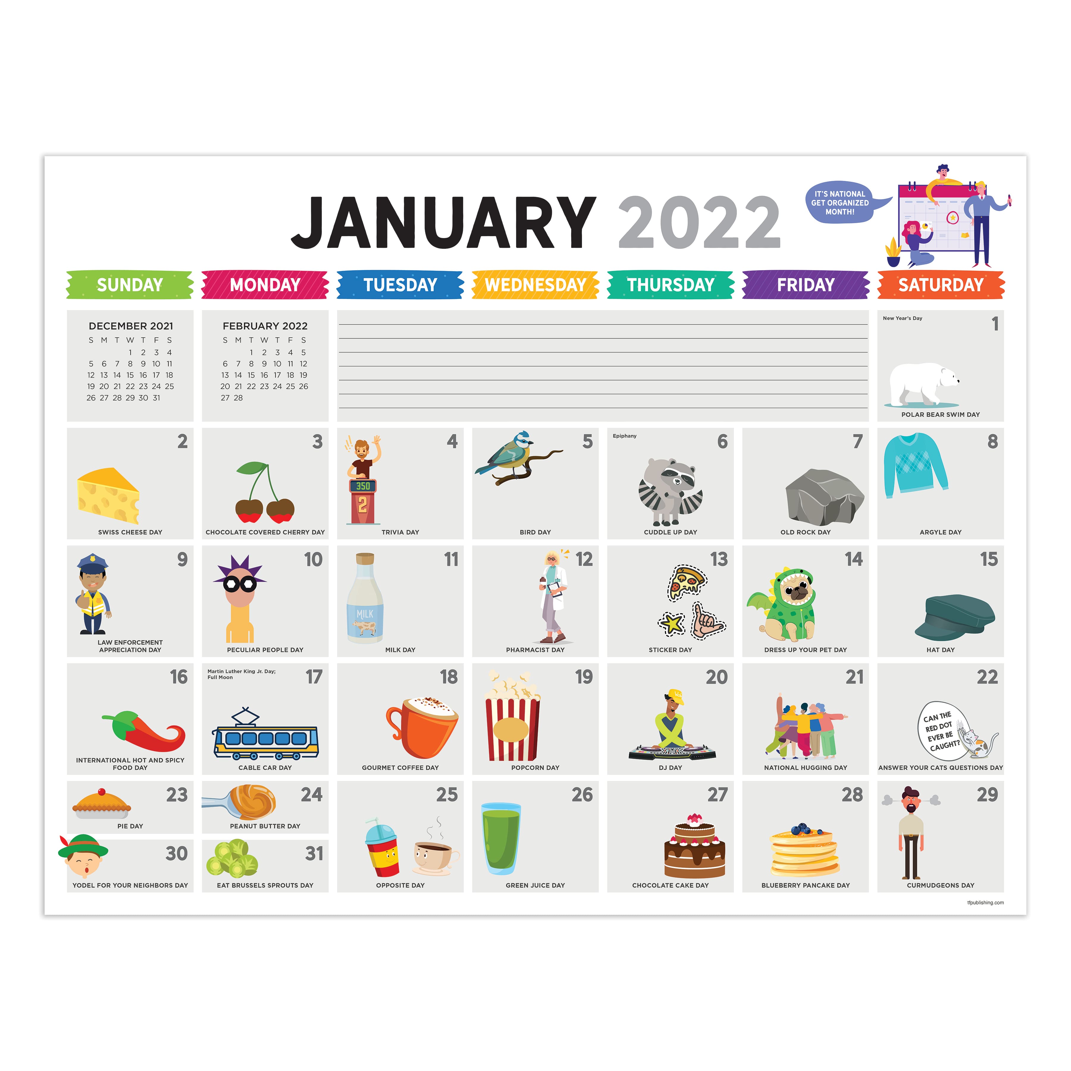 2022 Every Day's A Holiday Desk Pad Blotter Calendar | Michaels