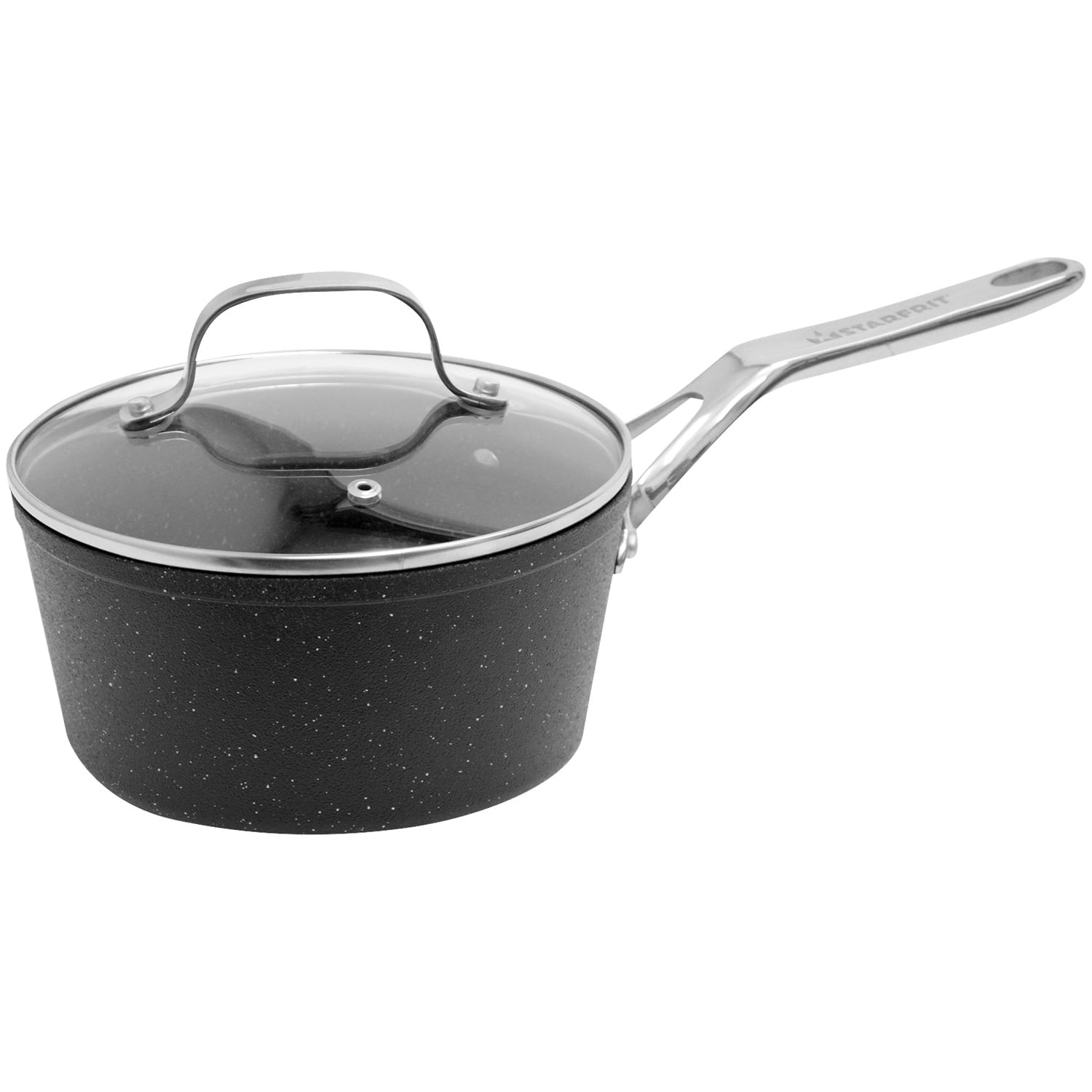 THE ROCK&#x2122; by Starfrit 2qt. Saucepan with Glass Lid
