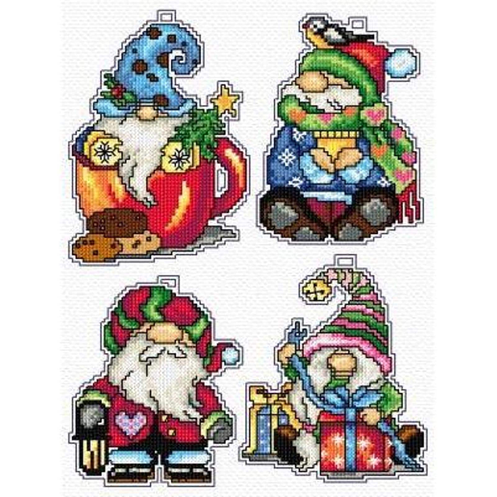 Crafting Spark Christmas Gnomes Counted Cross Stitch Kit