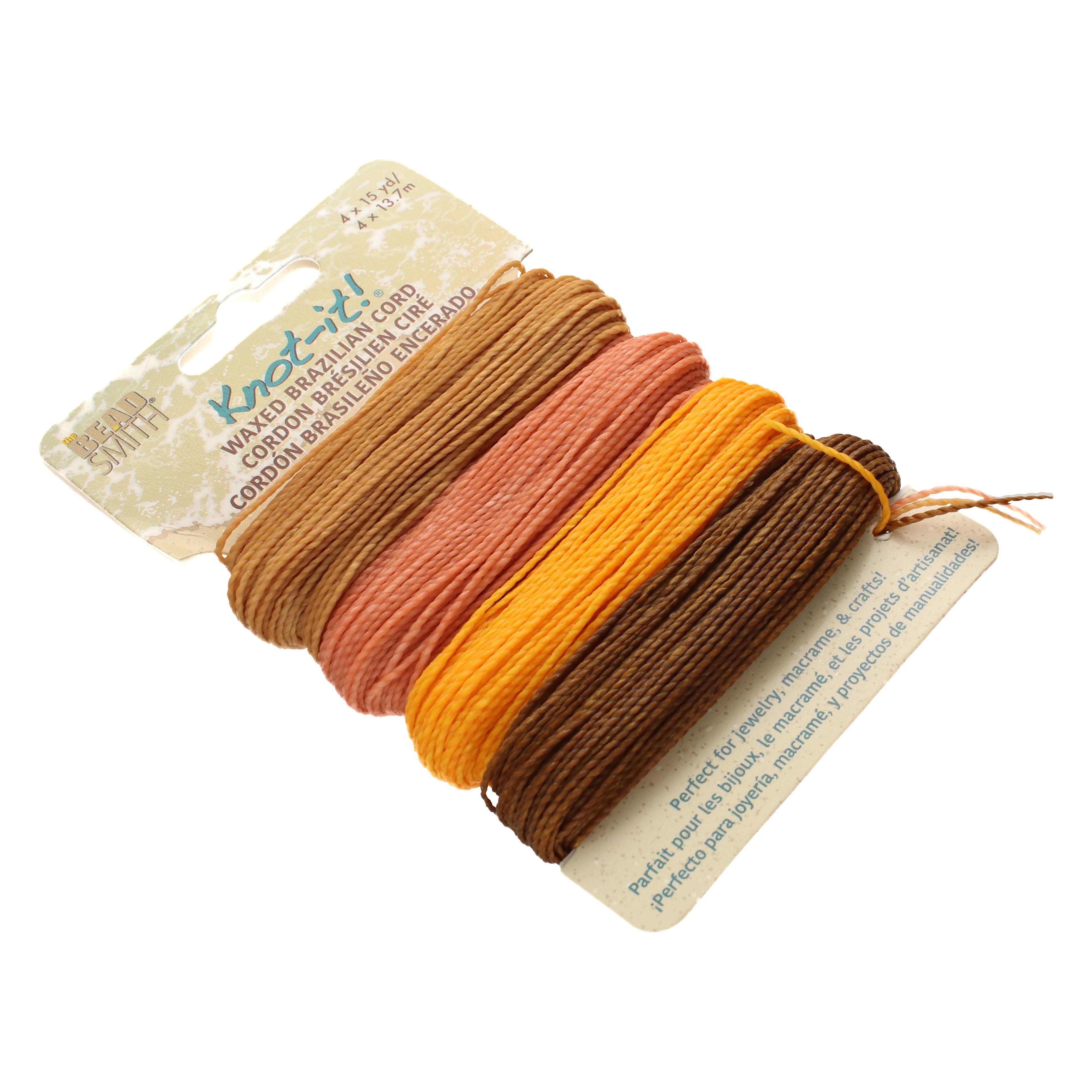 Beadsmith&#xAE; Knot-it!&#x2122; Pumpkin Spice Waxed Brazilian Cord