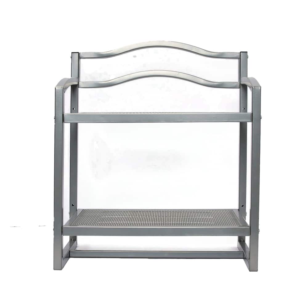 Household Essentials 2-Tier Metal Wall Mount Bathroom Shelf