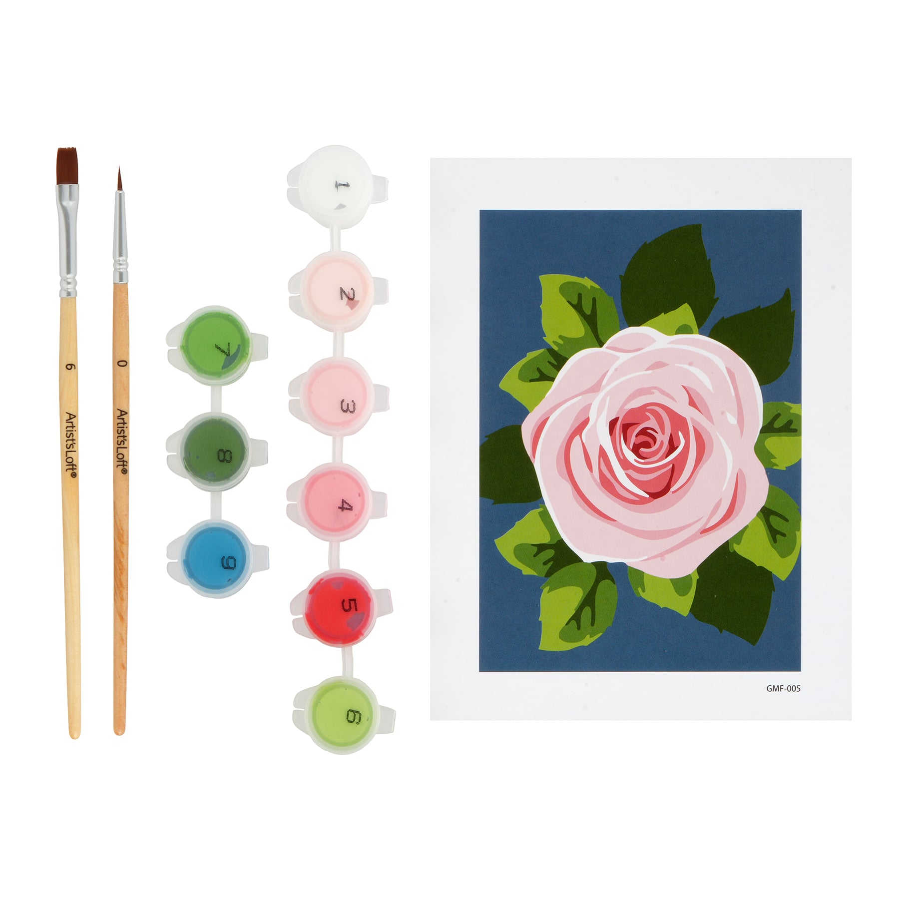 Rose Paint-by-Number Framed Mini Kit by Artist's Loft®