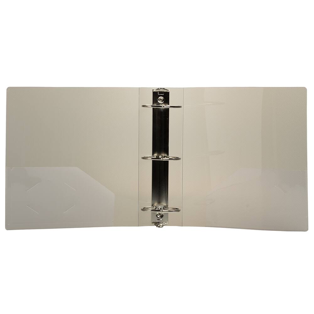 JAM Paper 3&#x22; Glass Twill Plastic 3-Ring Binder