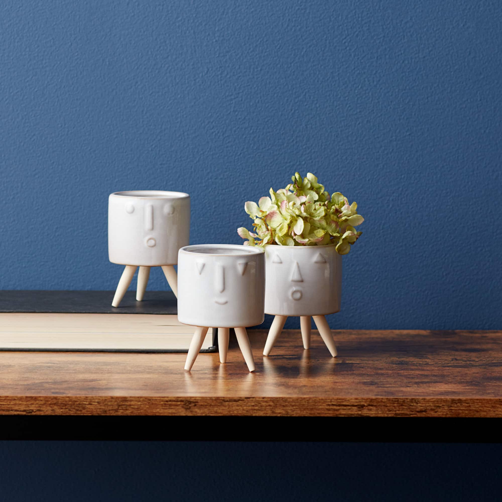 Porcelain Face Pot Set