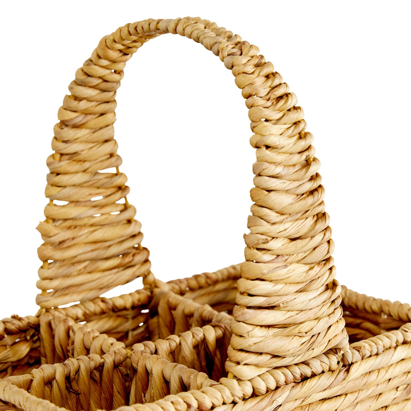15&#x22; Brown Water Hycinthia Coastal Storage Basket