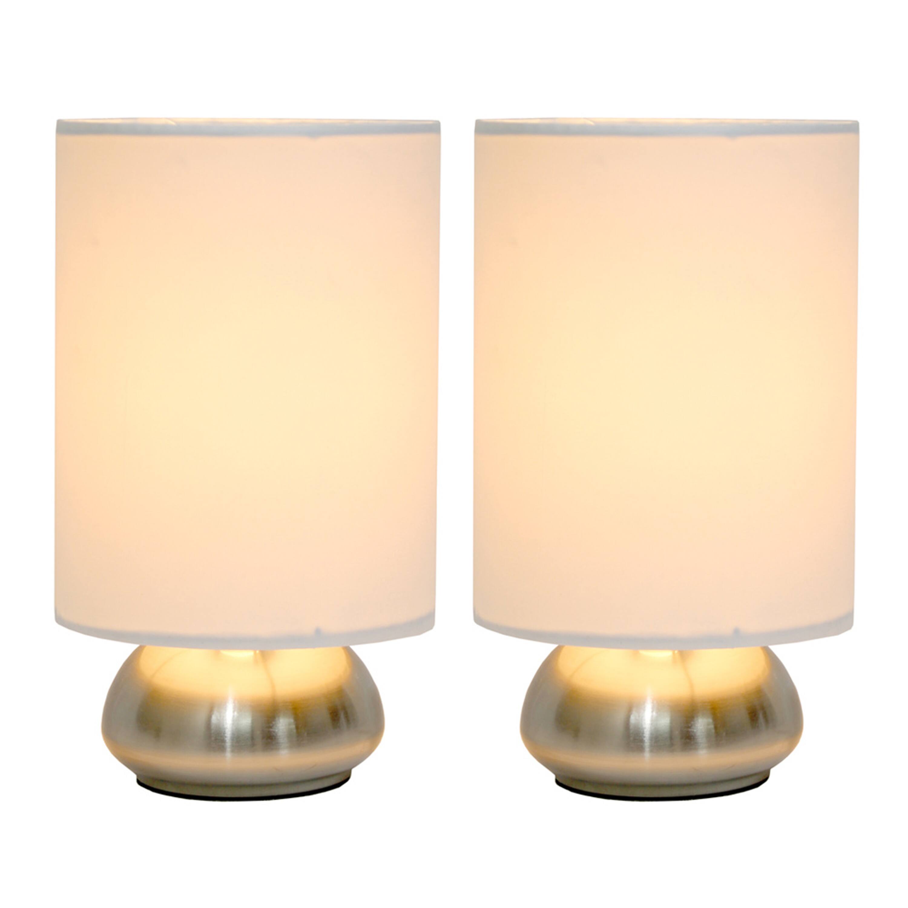 Simple Designs&#x2122; 2-Pack Mini Touch Lamps with Shades