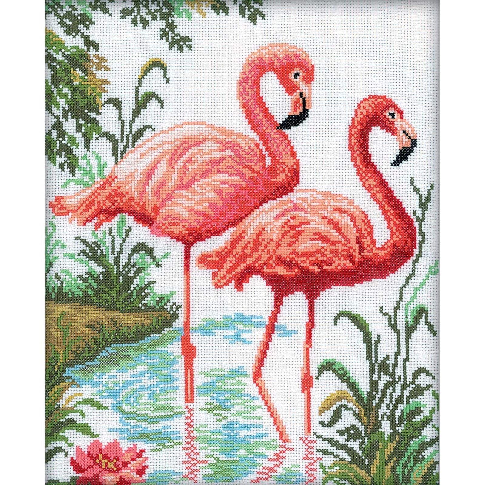RTO Flamingo Counted Cross Stitch Kit