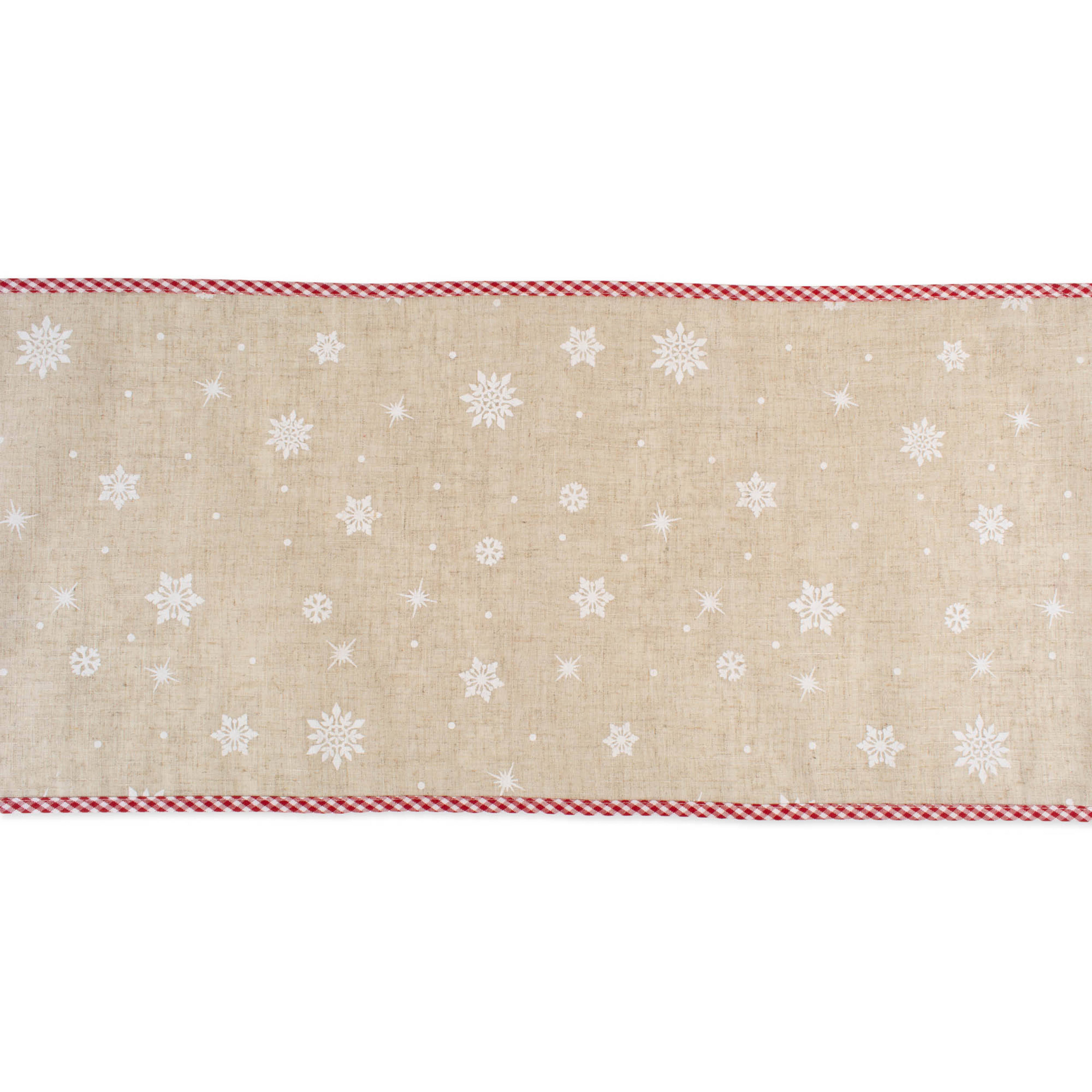 DII® 70" Red Reindeer Embroidered Table Runner