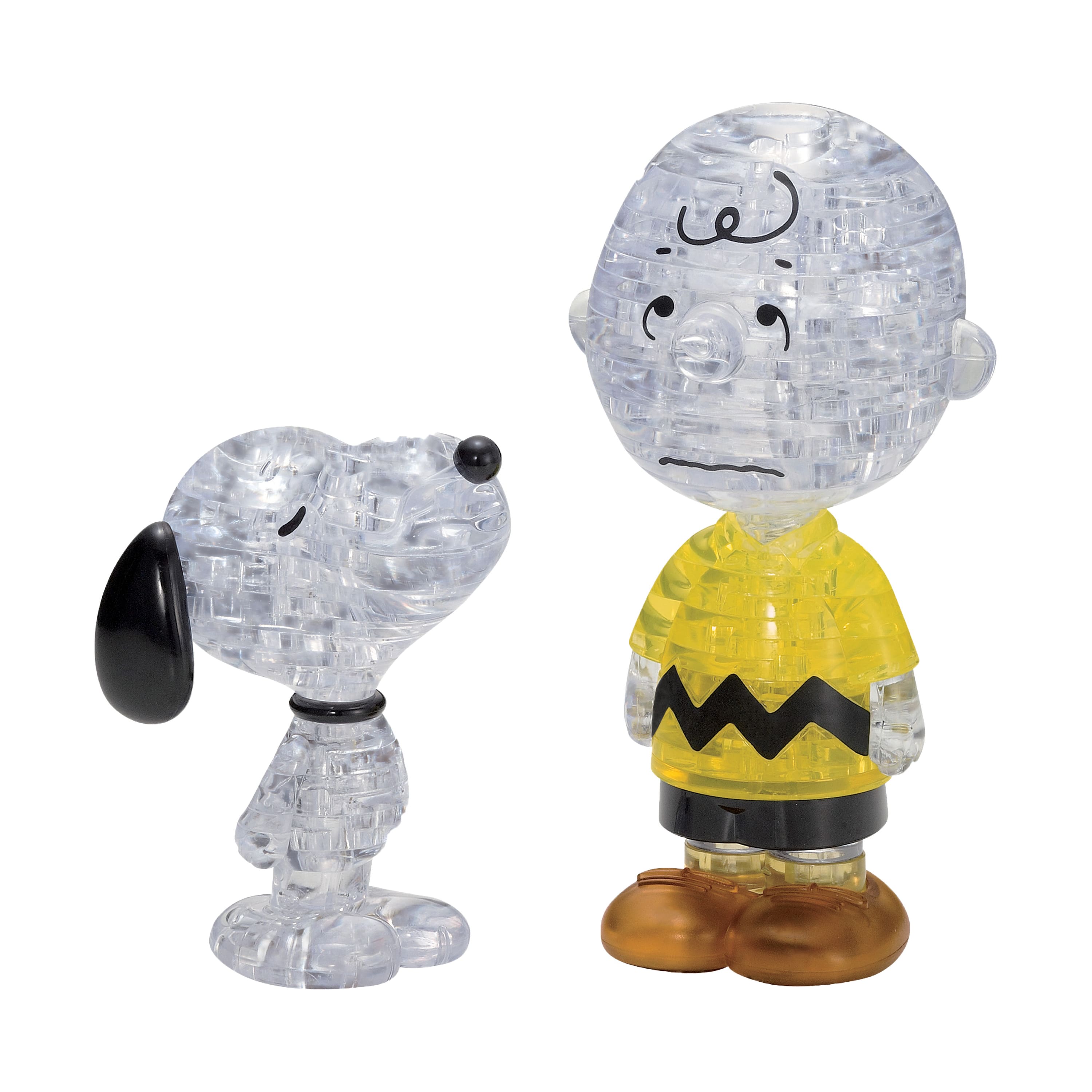 3D Crystal Puzzle - Peanuts Snoopy &#x26; Charlie Brown: 77 Pcs