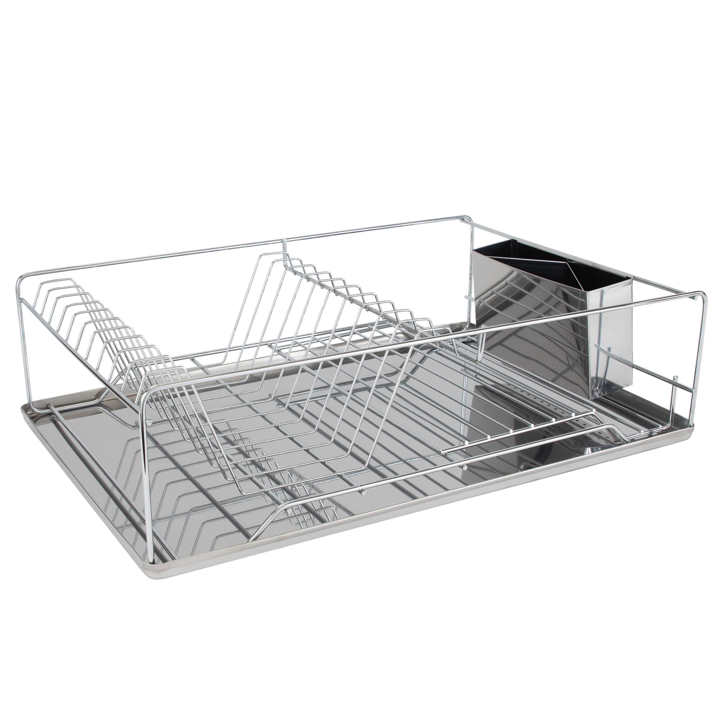 Kitchen Details Twisted Chrome 3-Piece Dish Rack