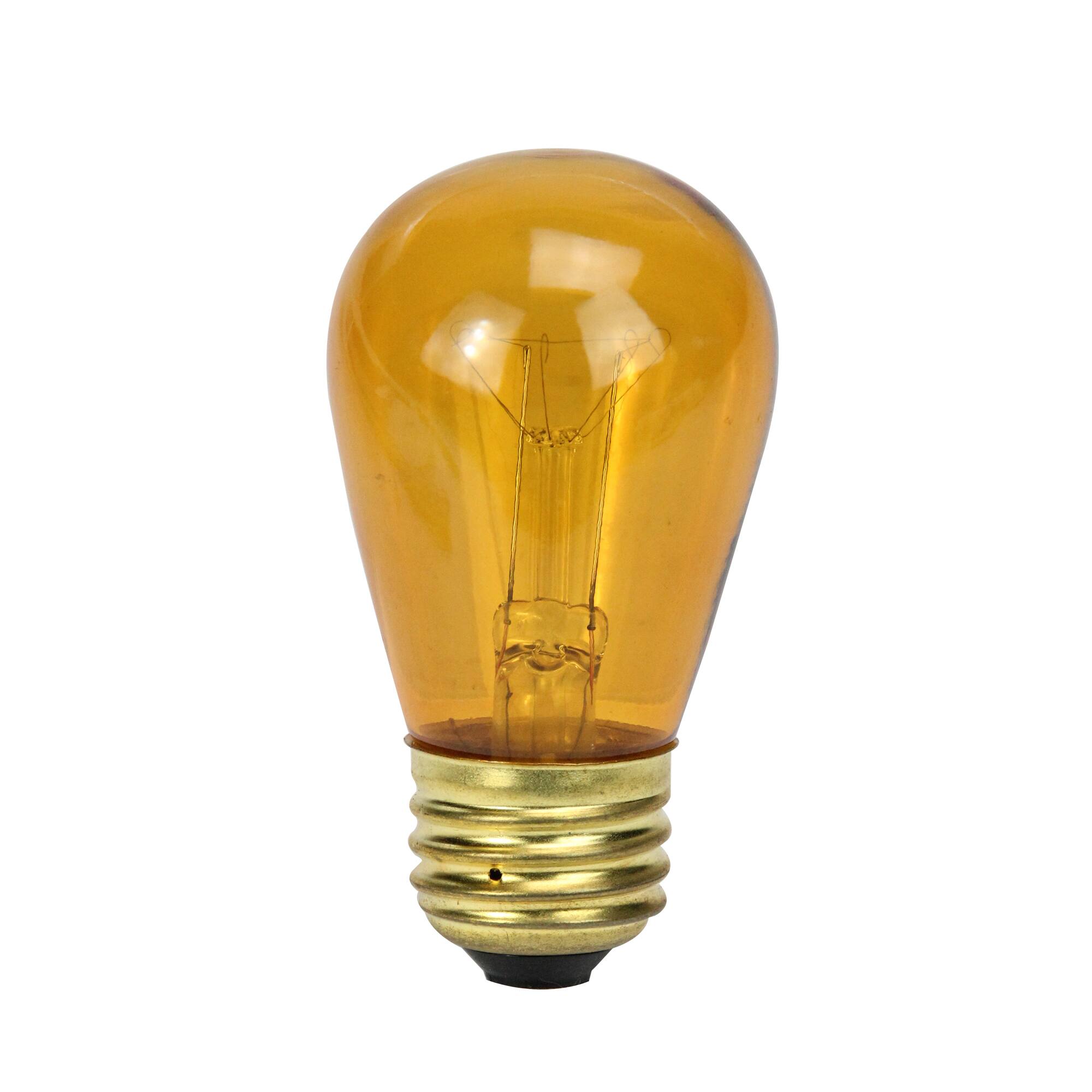 Transparent Incandescent S14 Replacement Christmas Bulbs, 25ct.