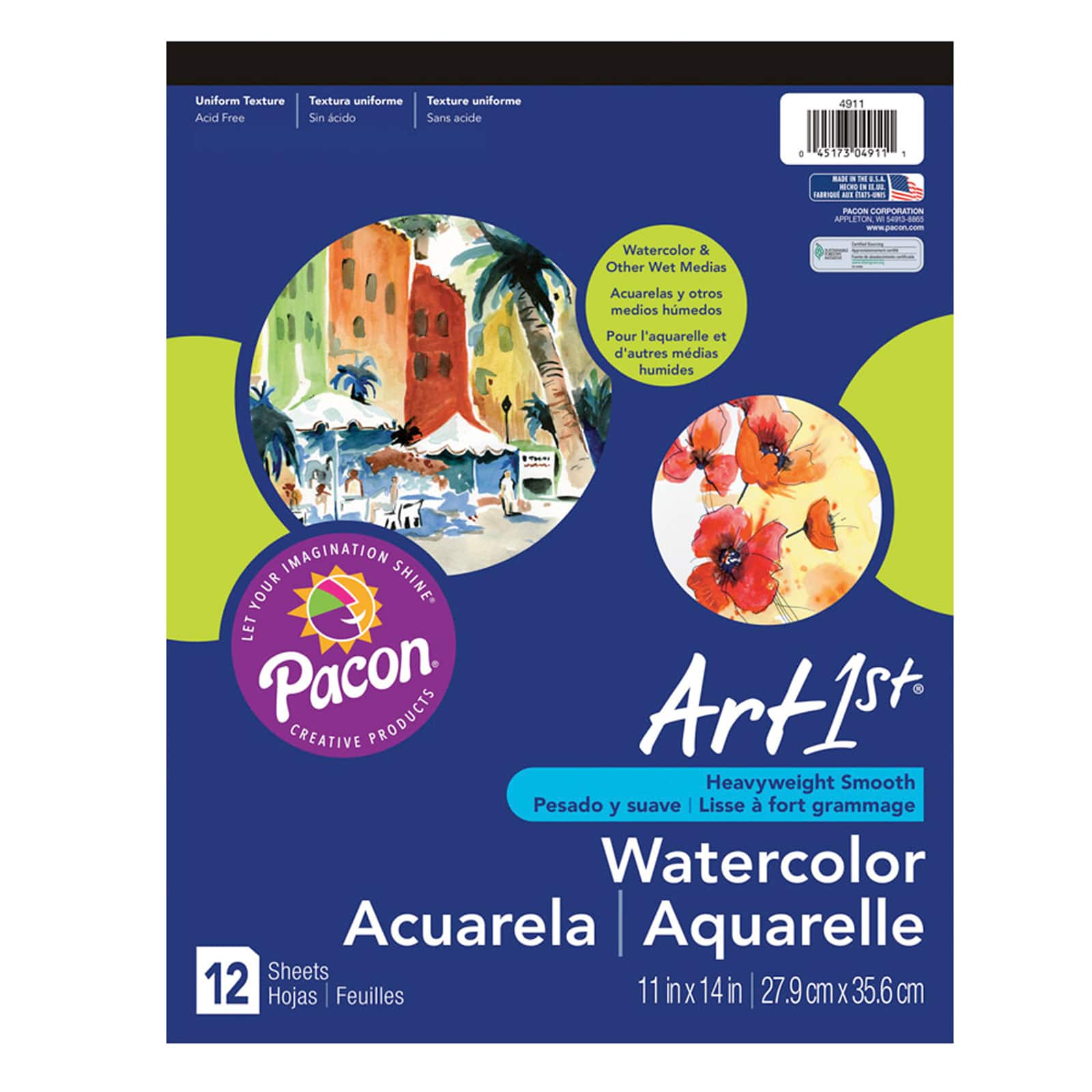 UCreate&#xAE; 11&#x22; x 14&#x22; Watercolor Pads, 3ct.